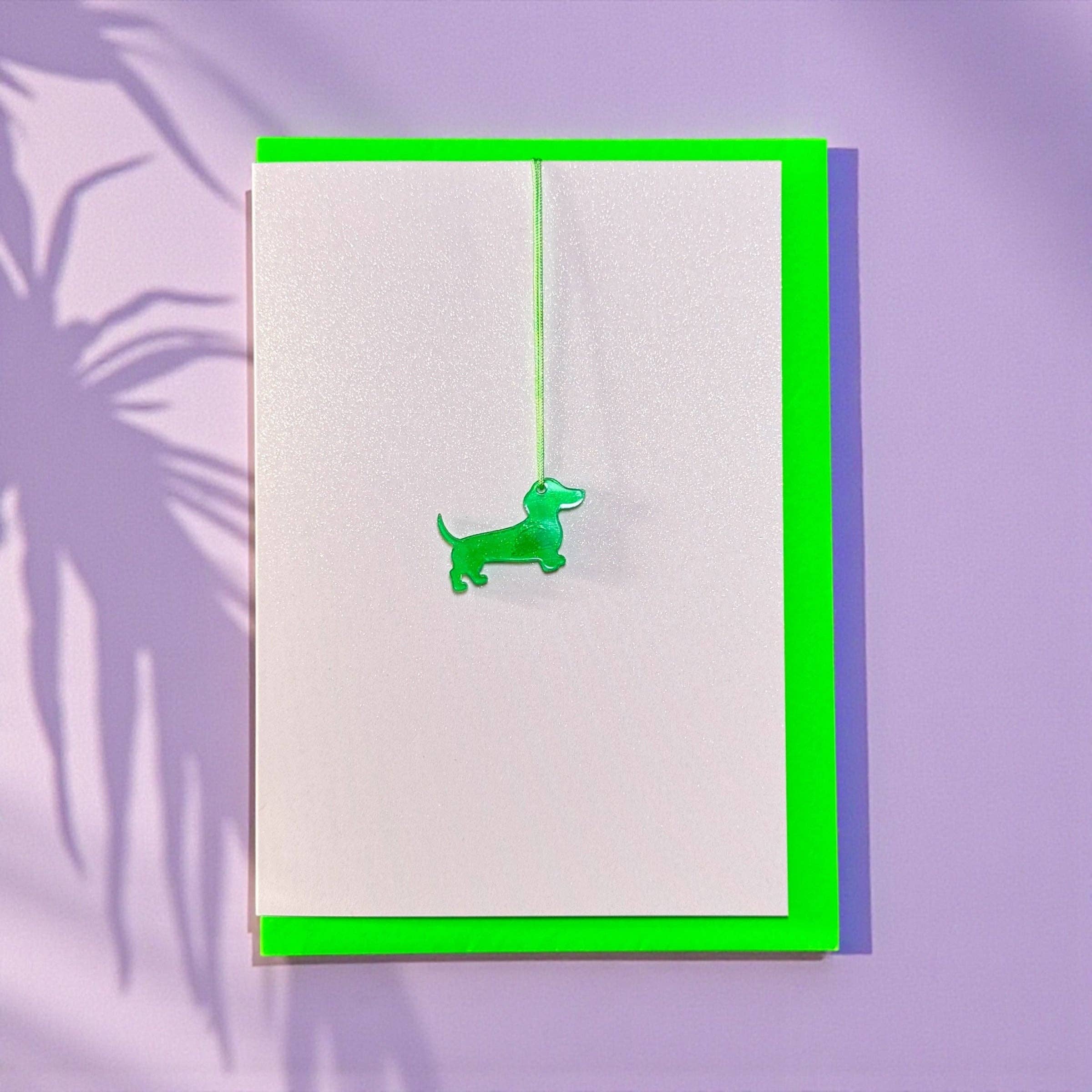 Häng mich glücklich * Kleiner Wiener neongrün