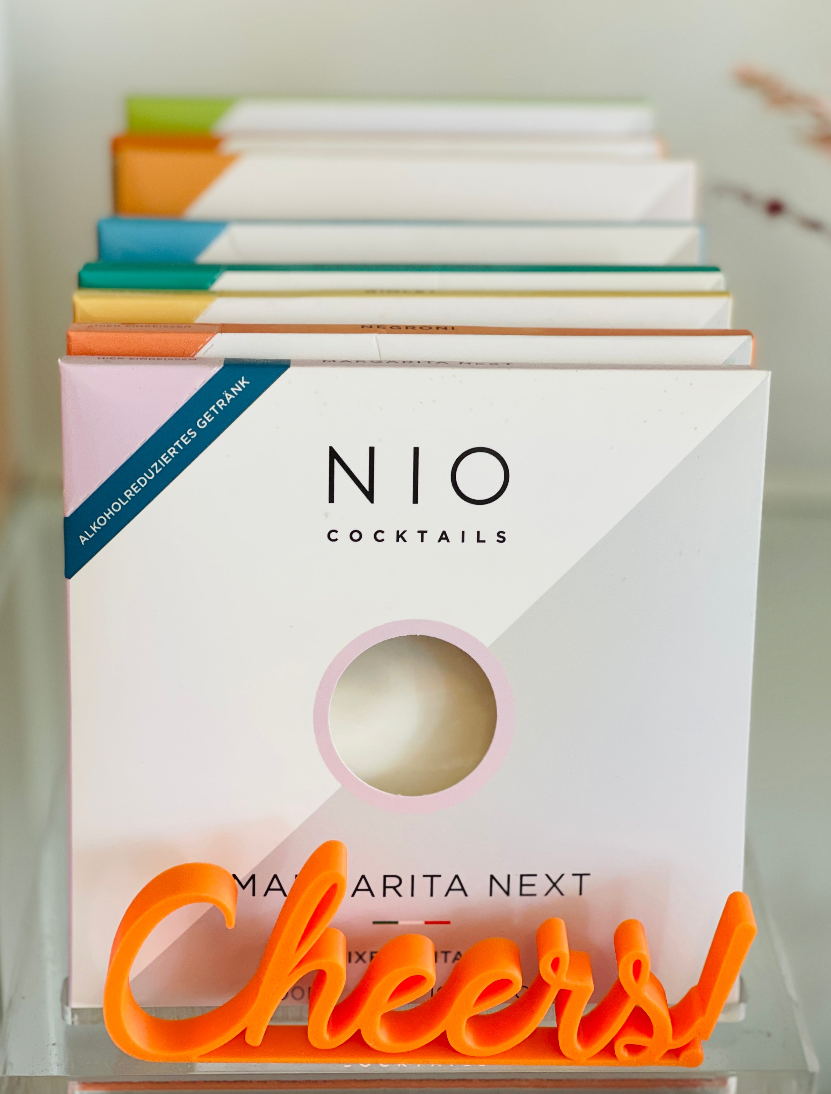 3D-Schriftzug "Cheers!", verschiedene Grössen & Farben