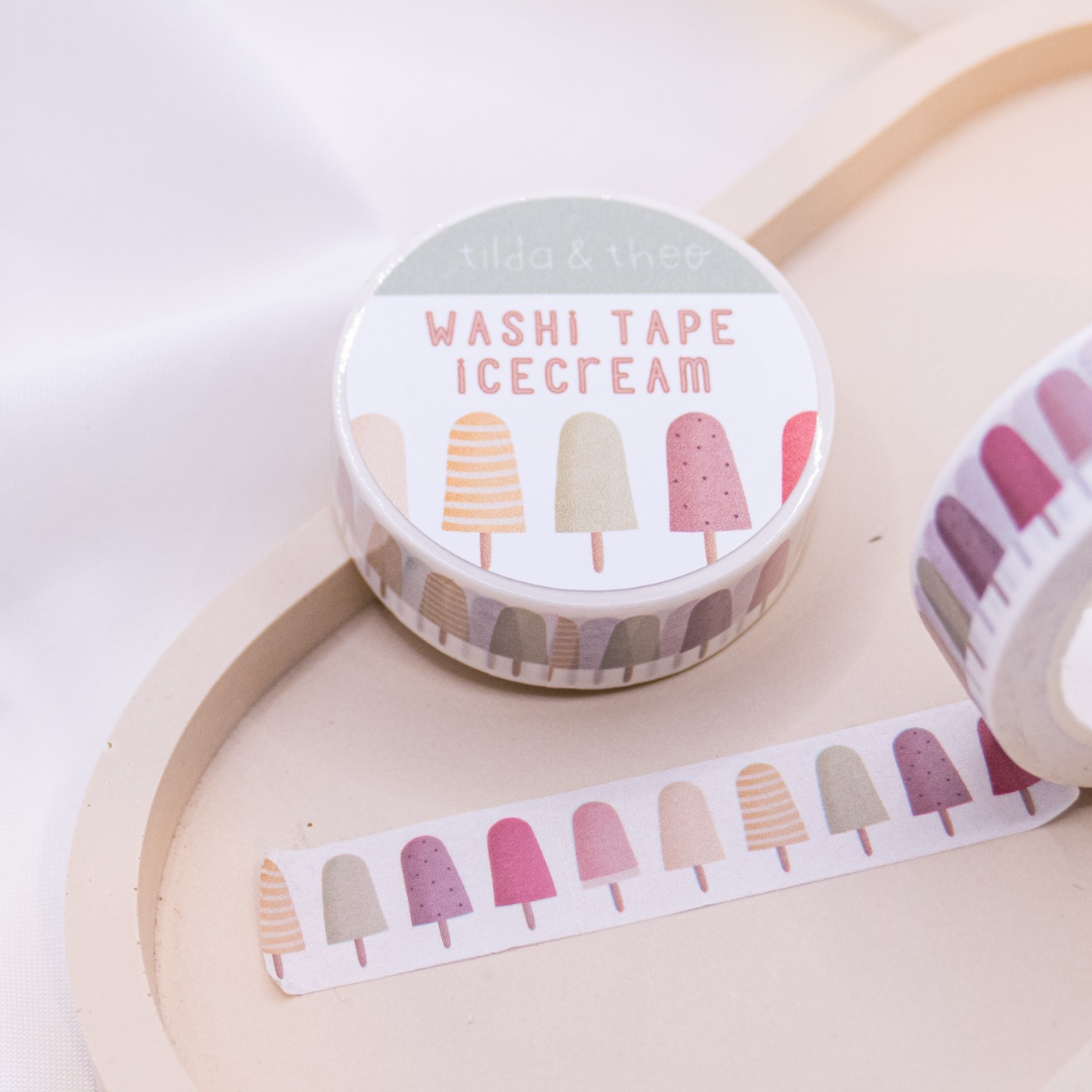 Washi Tape Eis am Stiel