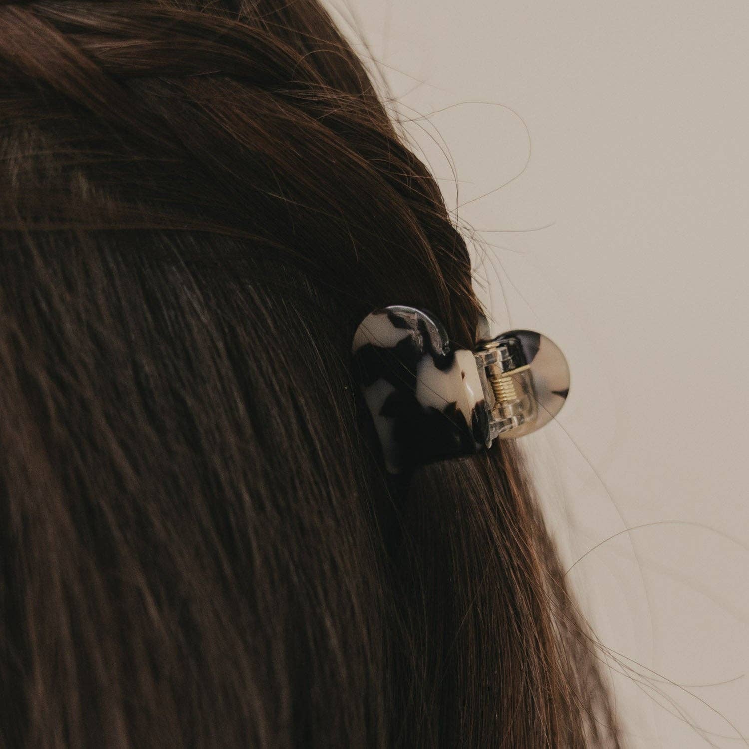 Haarspange Herzform klein Leo