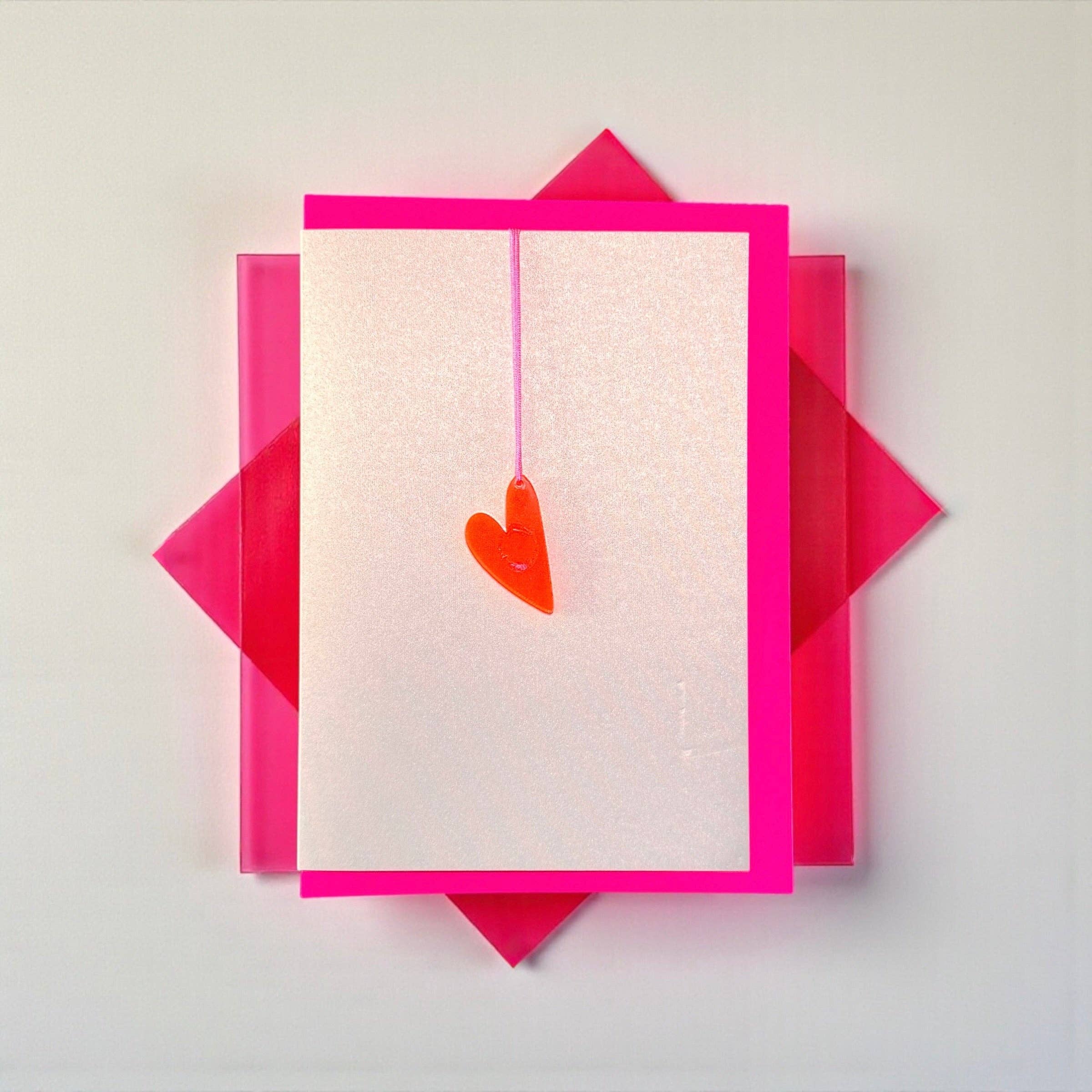 Häng mich glücklich * Herz neonpink