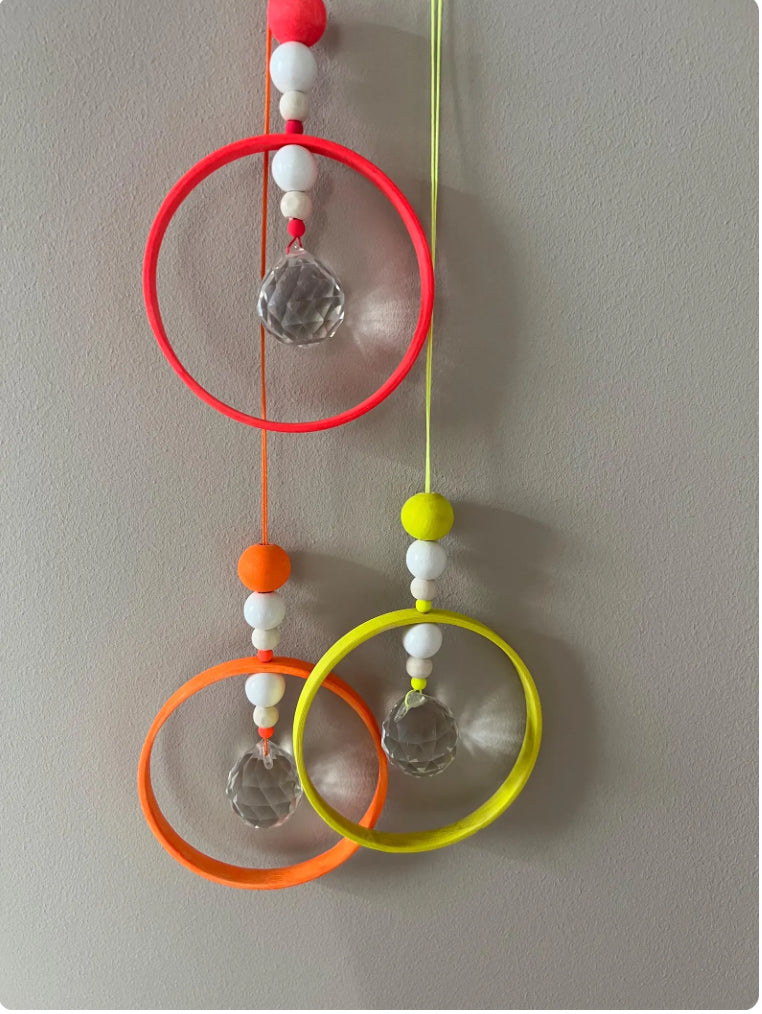 Suncatcher im Ring, verschiedene Farben
