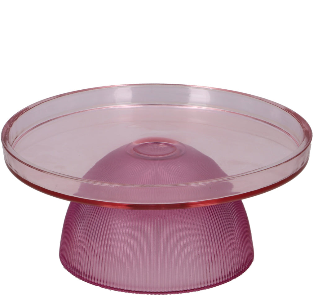 Glas Teller auf Fuß, verschiedene Farben & Größen