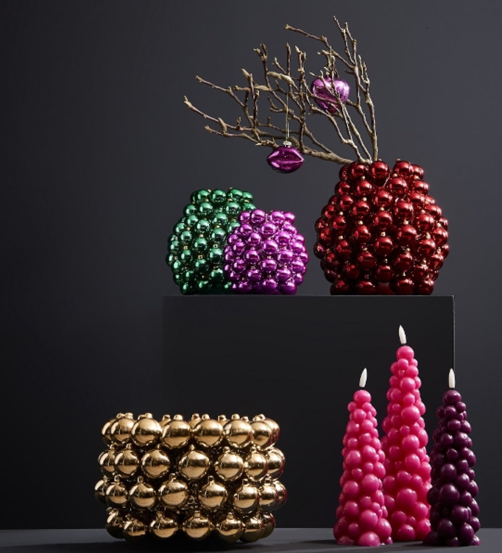 Vase Boule, pink-lila