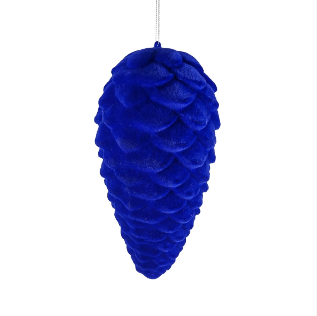 Tannenzapfen zum hängen, blau