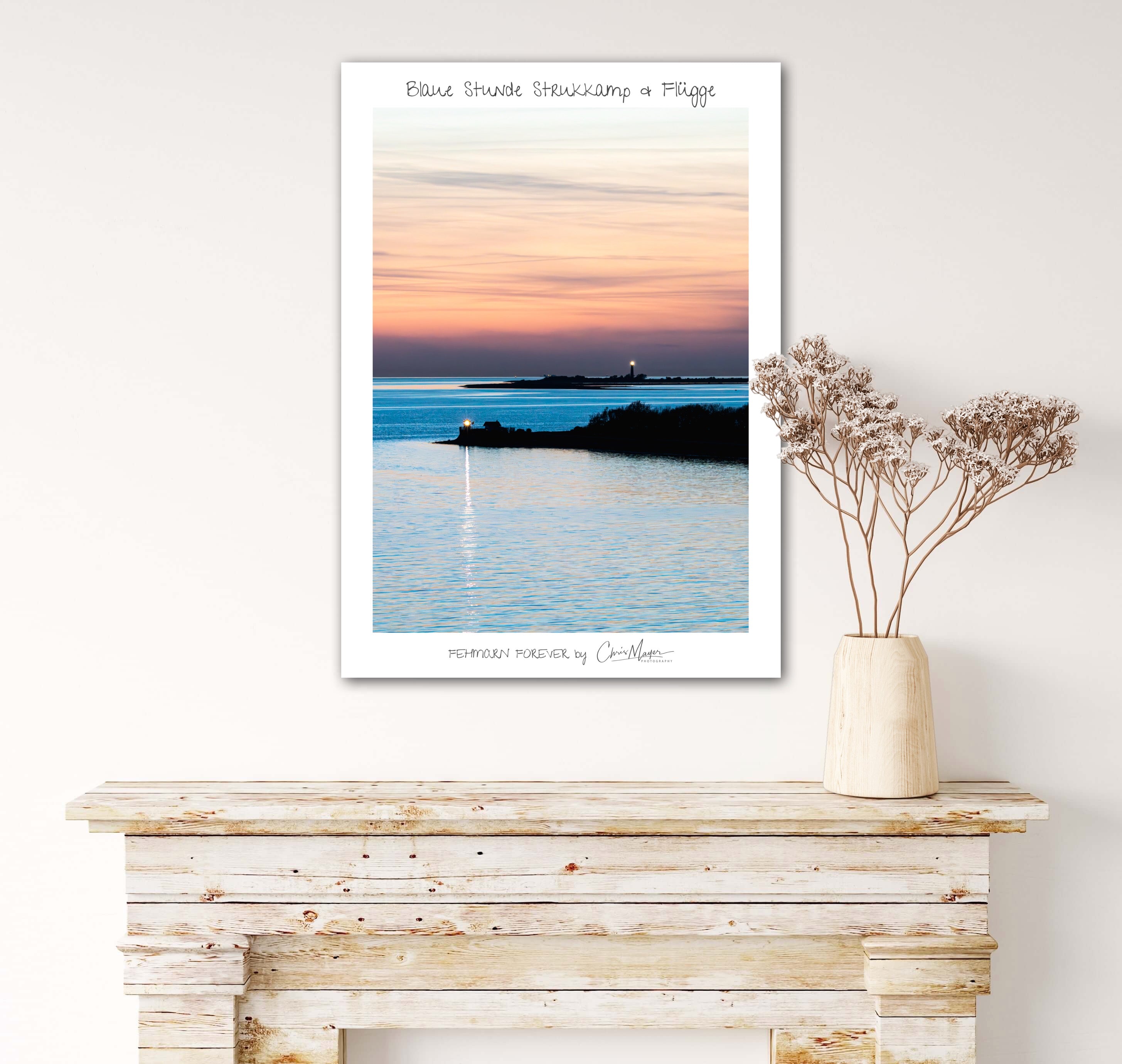 Blaue Stunde Stuckkamp & Flügge, verschiedene Grössen Hochformat