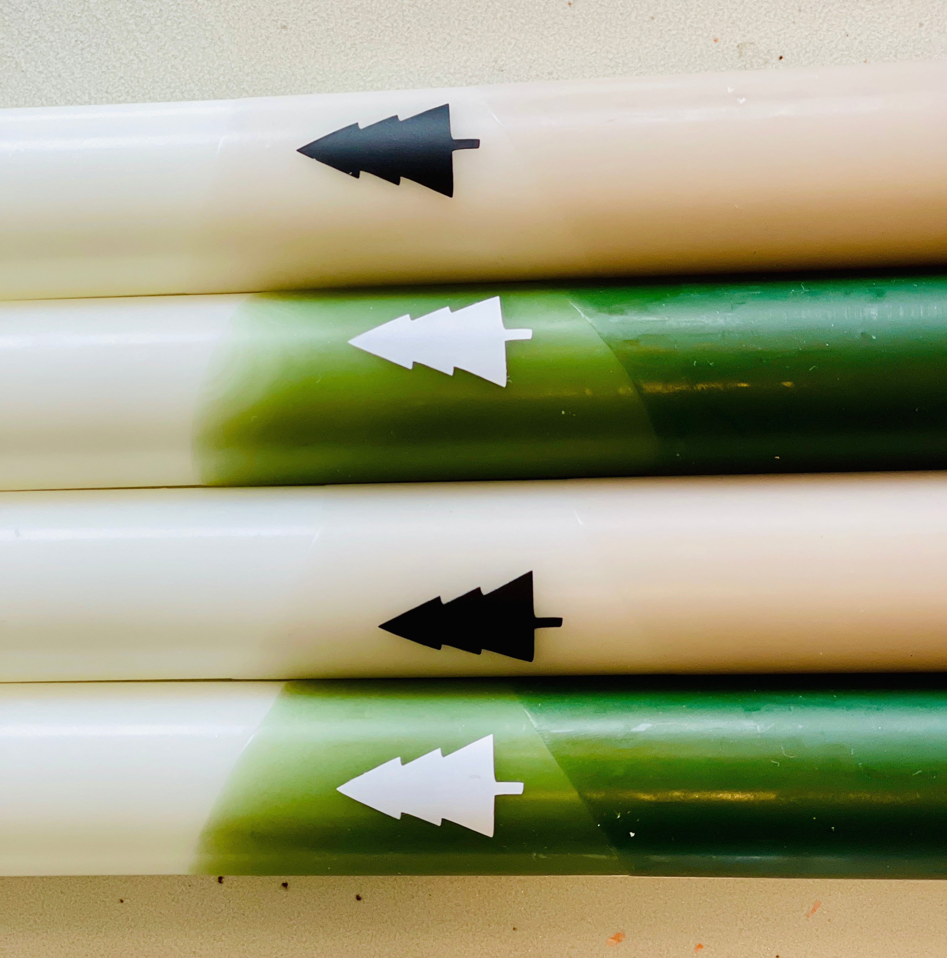 Winterkerzen, verschiedene Farben, Stückpreis