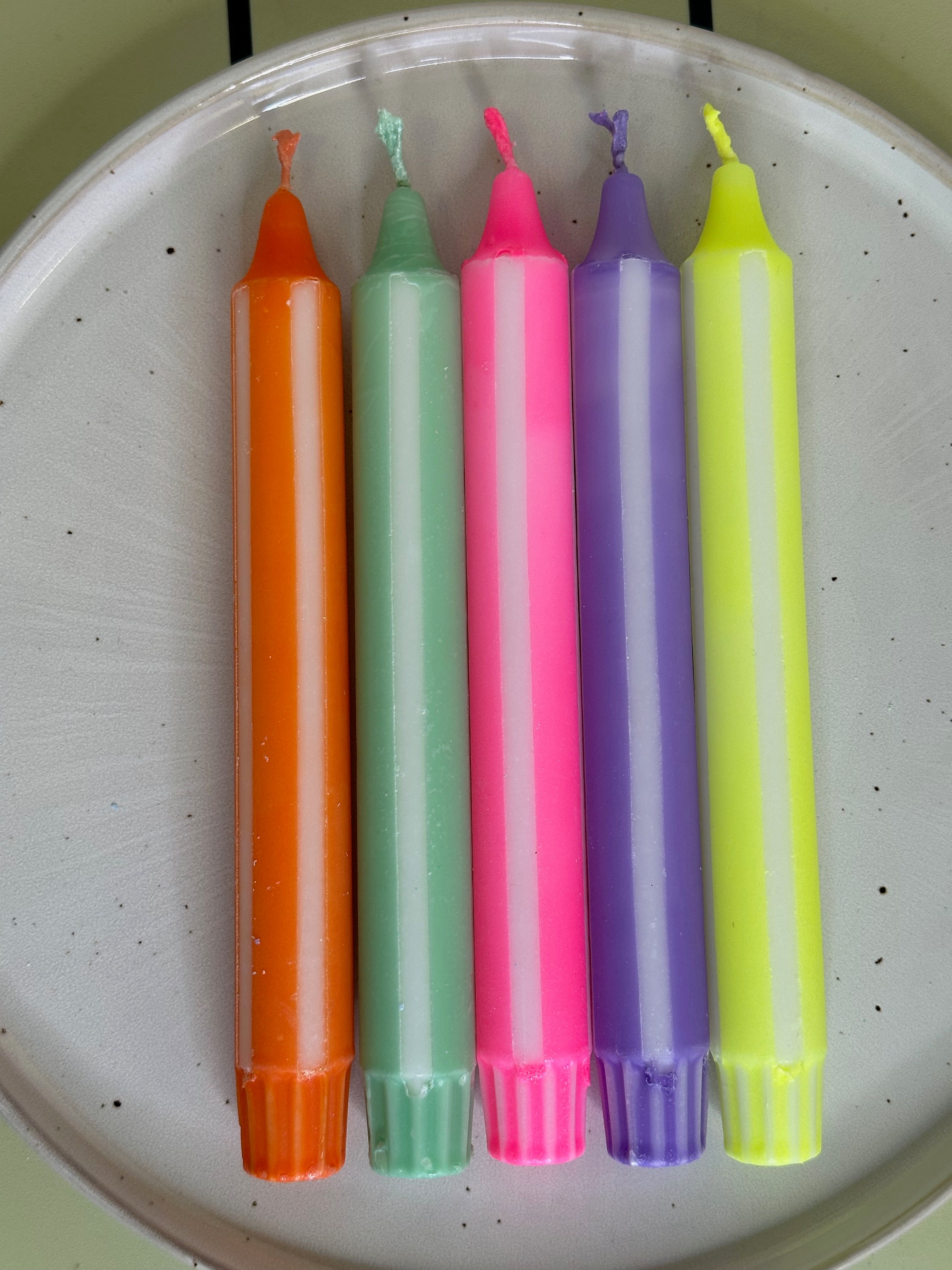 Stabkerzen, verschiedene Farben