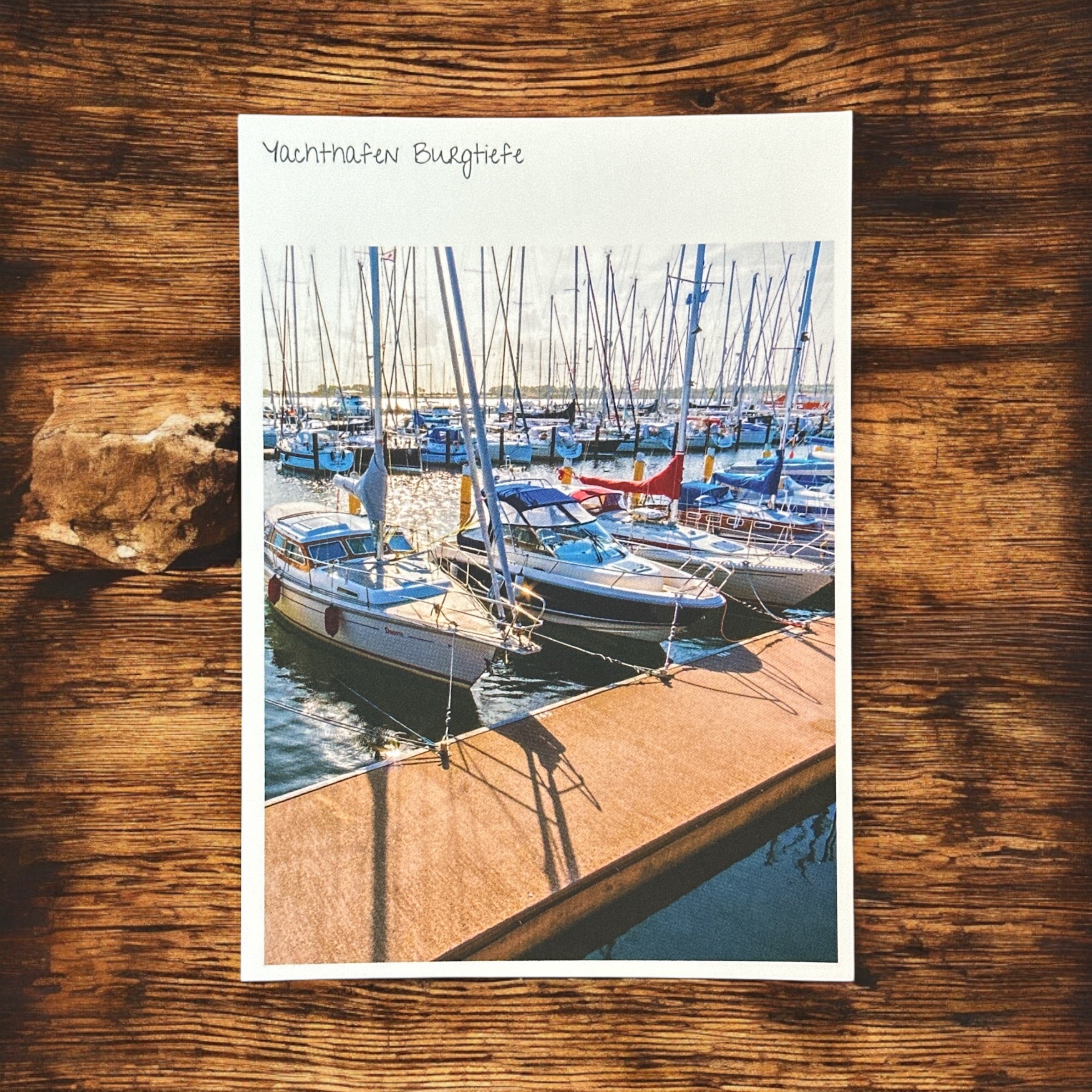 Postkarte "Yachthafen Burgtiefe"