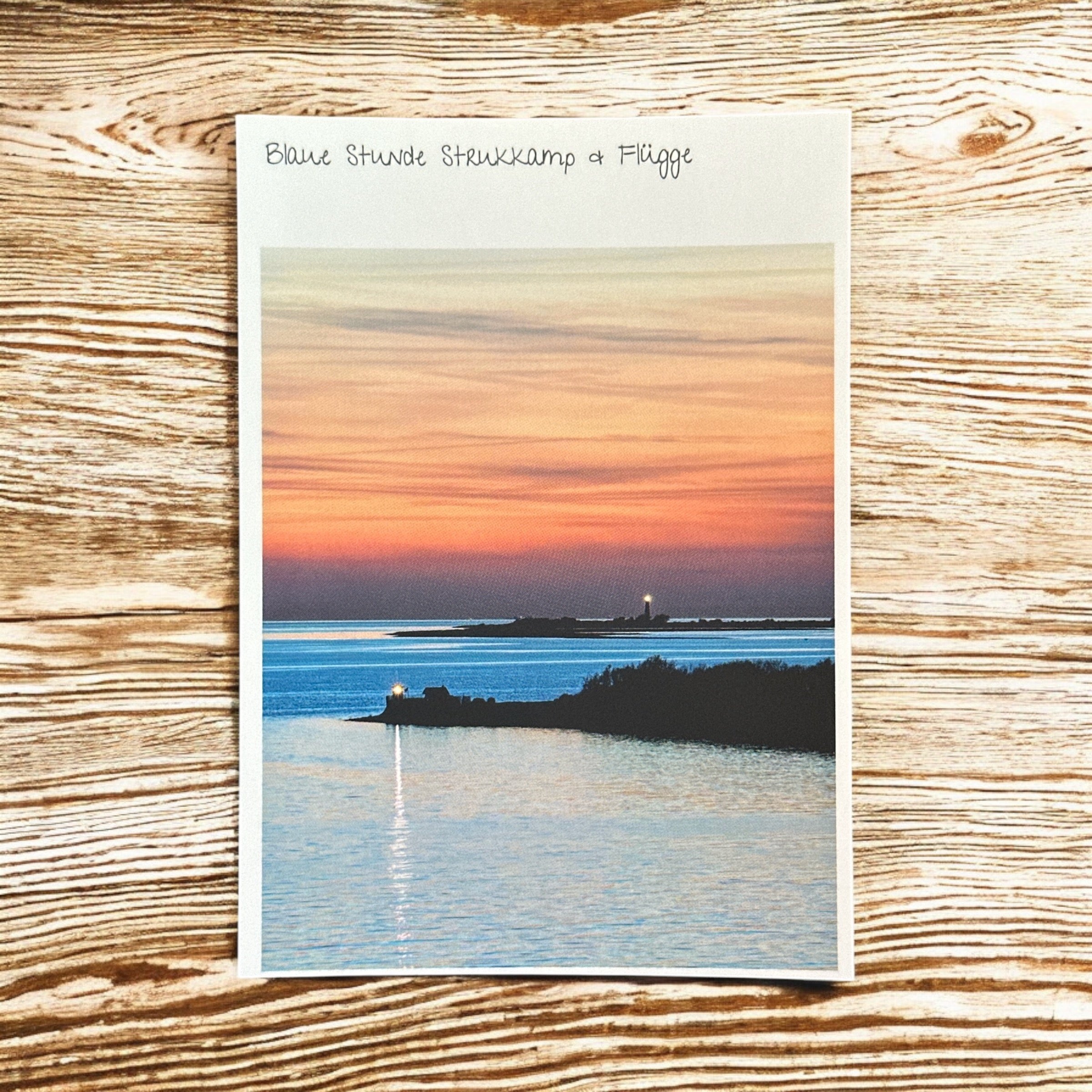Postkarte "Blaue Stunde Strukkamp & Flügge