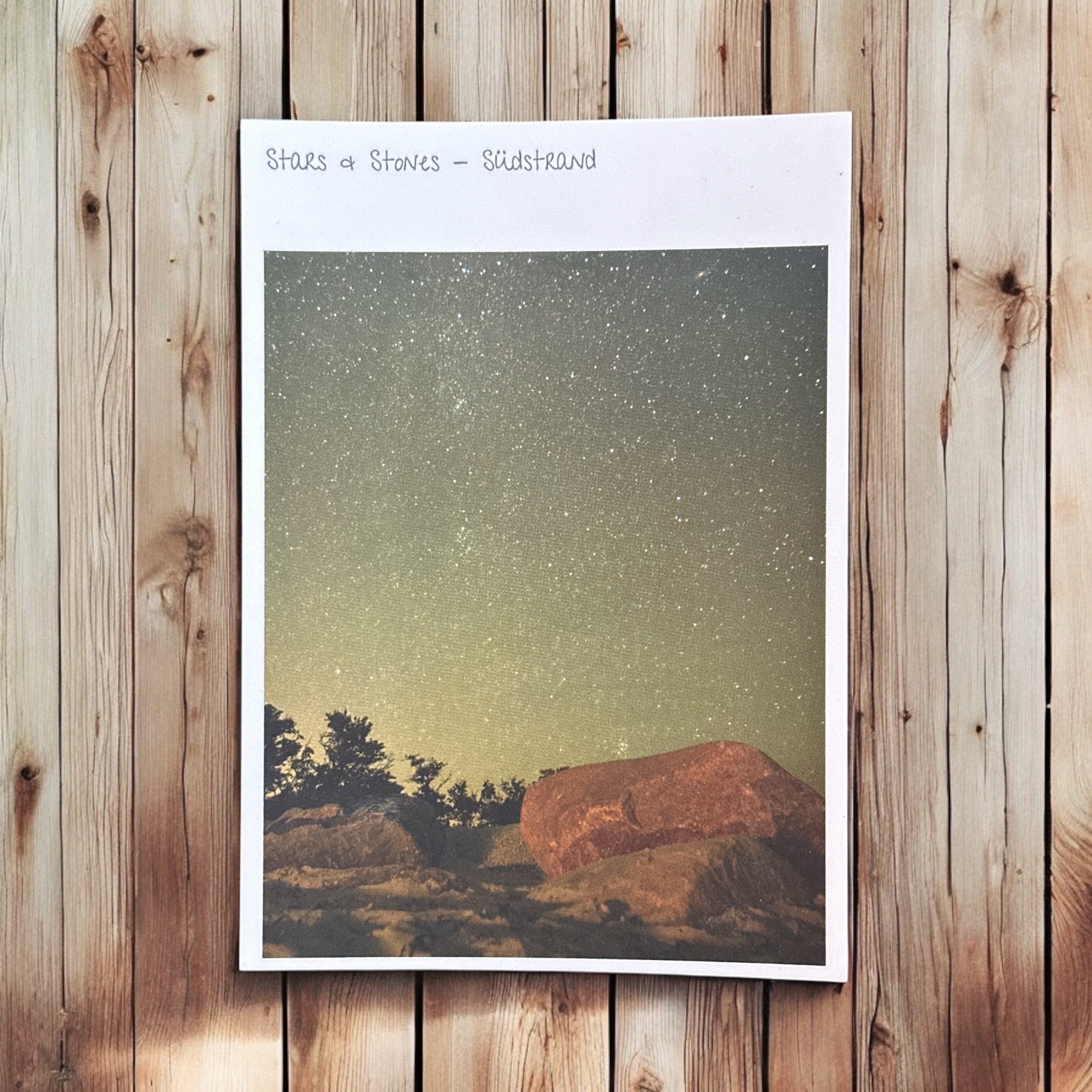 Postkarte "Stars & Stones - Südstrand"