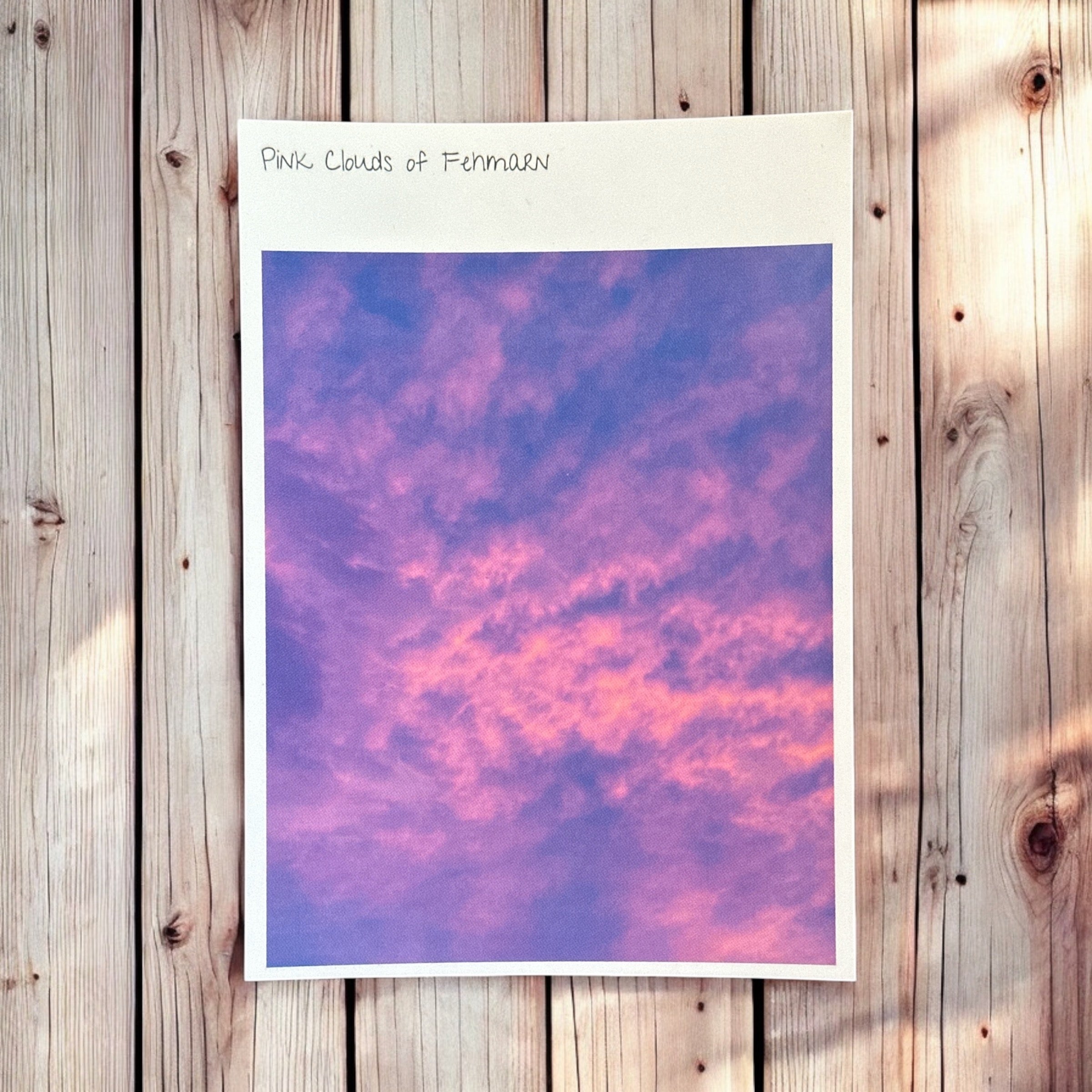 Postkarte "Pink Clouds of Fehmarn"