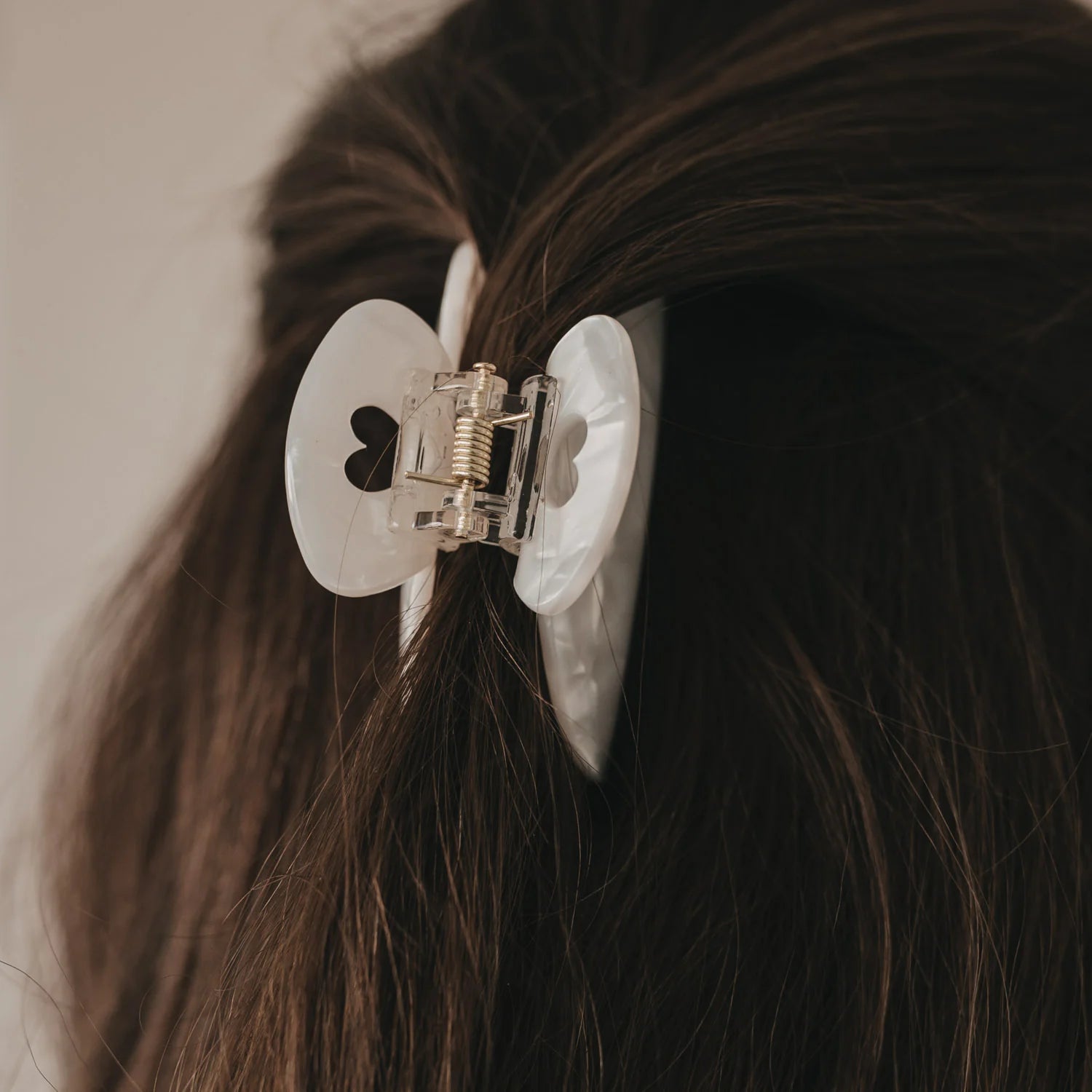 Haarclip, gross, perlmut