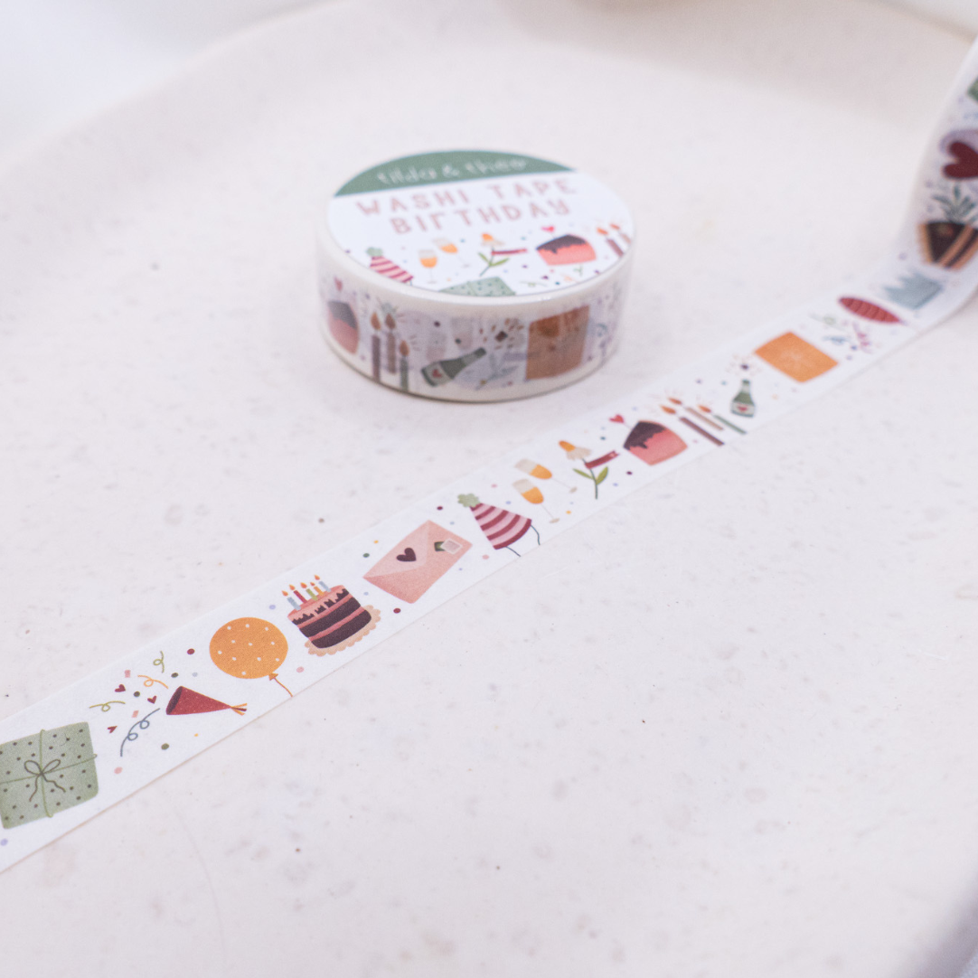 Washi Tape Geburtstag