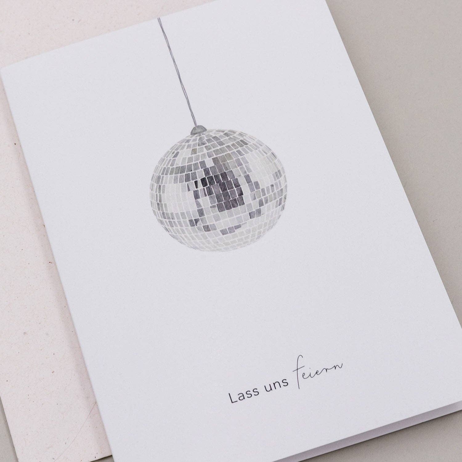 Klappkarte Diskokugel