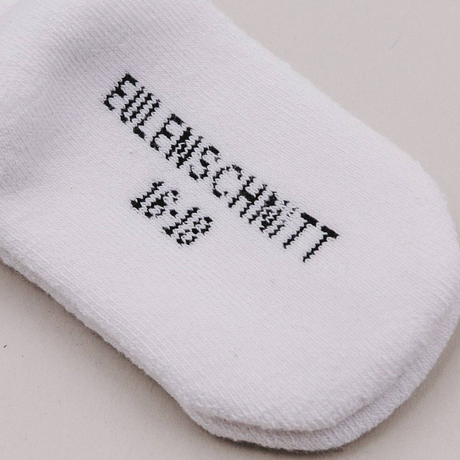 Babysocken 3 Monate, Herz rot