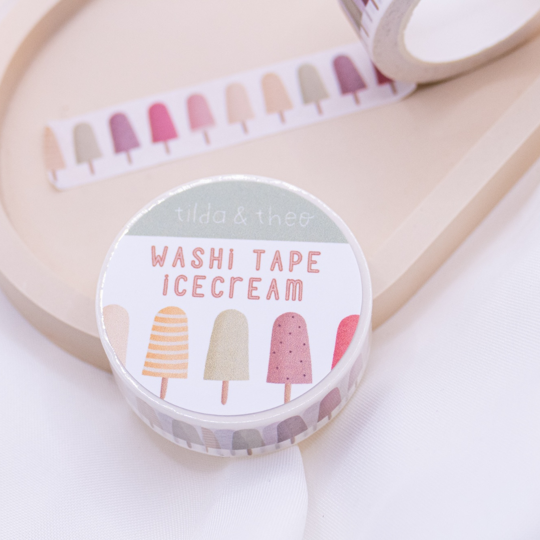 Washi Tape Eis am Stiel
