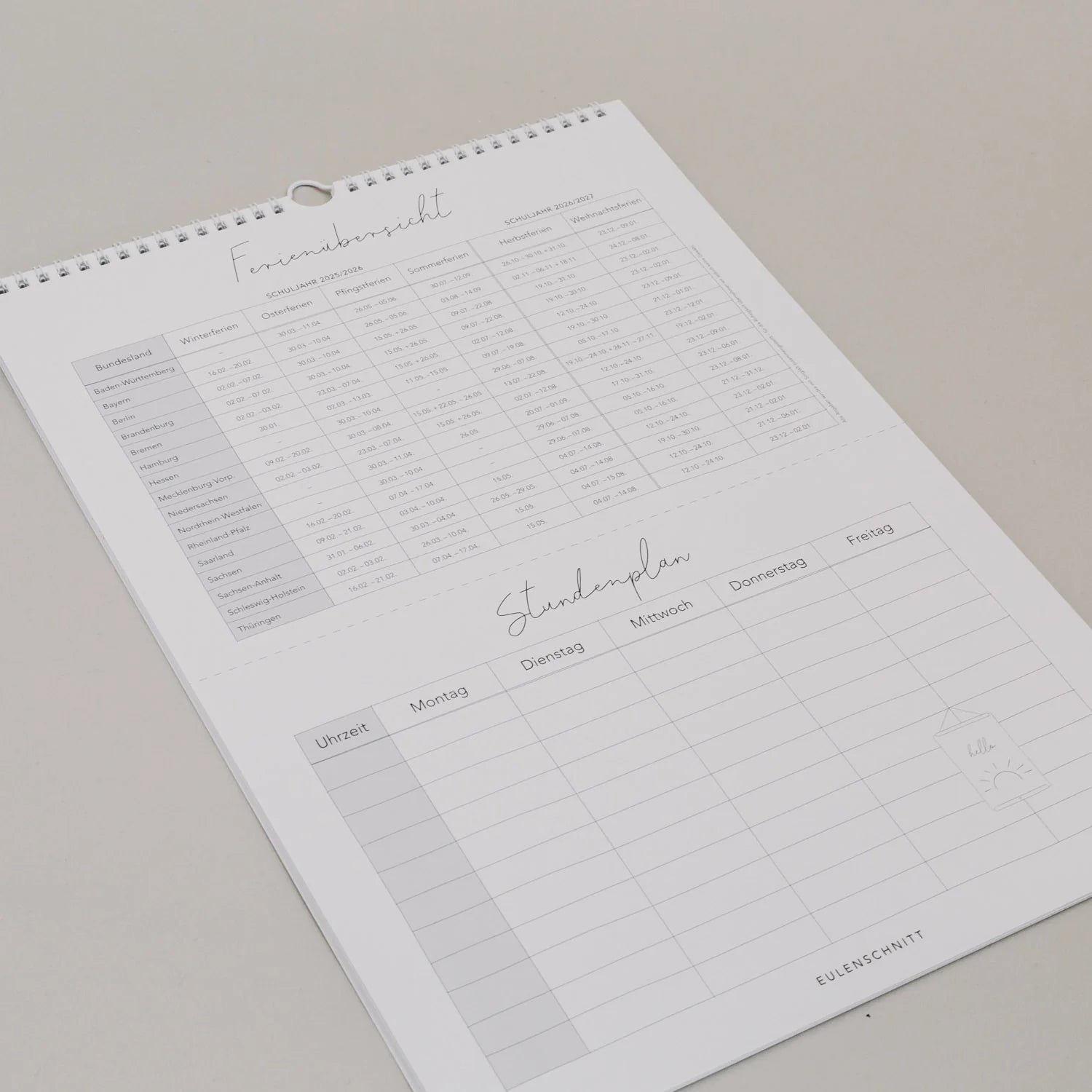 Familienkalender 2026