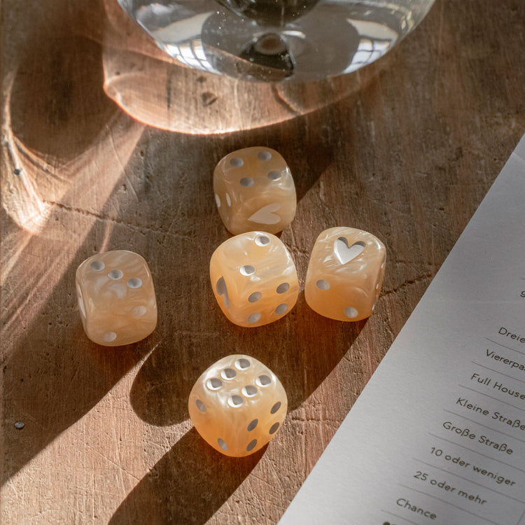 Würfelset, verschiedene Farben