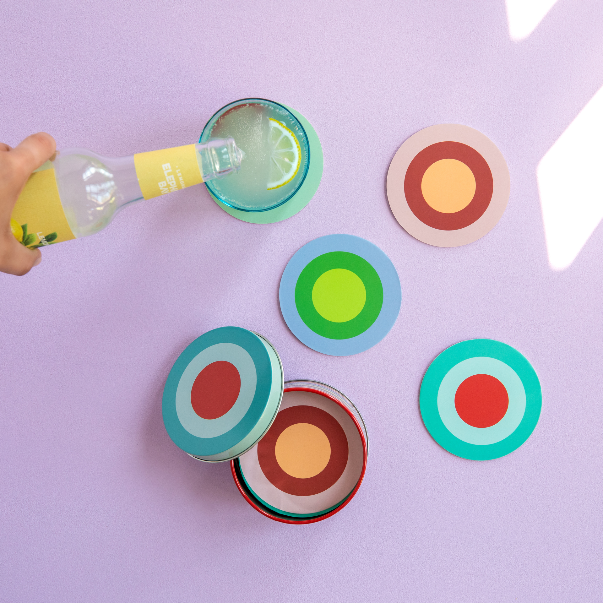 Glasuntersetzer 20 tlg. in einer Box