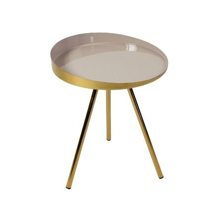 Beistelltisch, gold/taupe