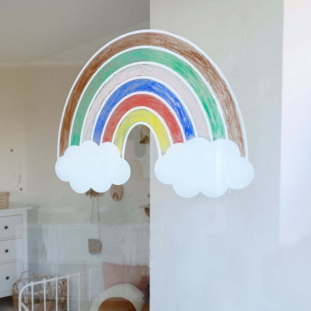 Eulenschnitt, Sticker "Regenbogen"