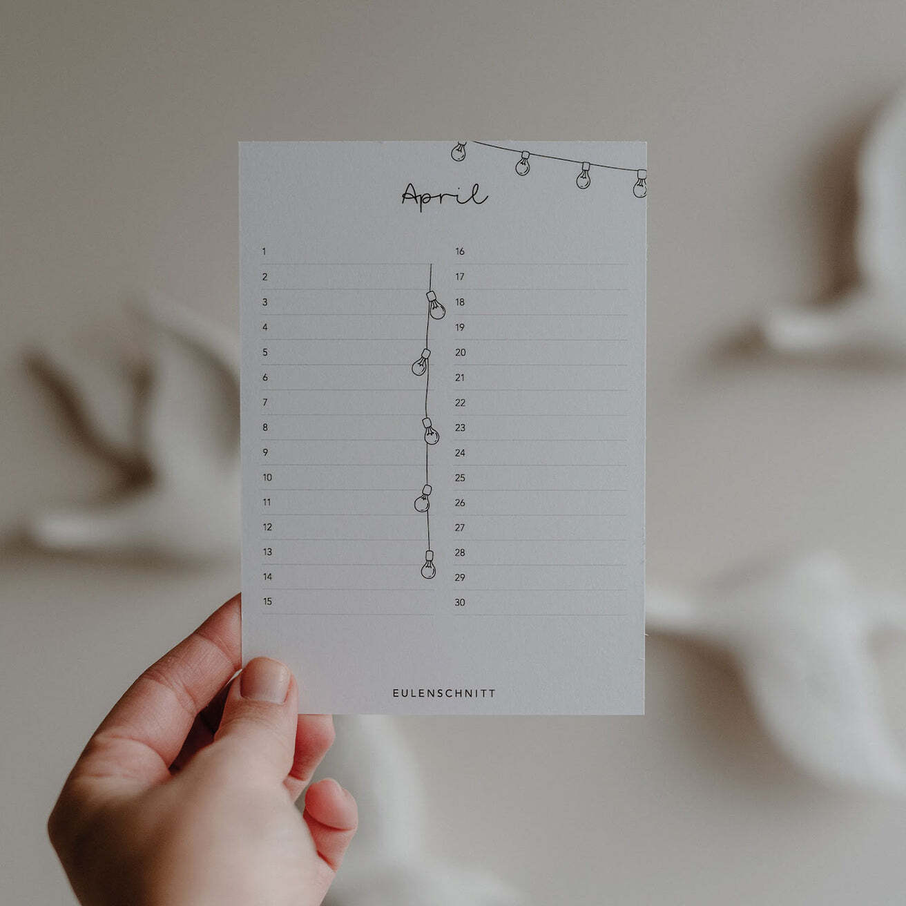 Eulenschnitt, Tischkalender