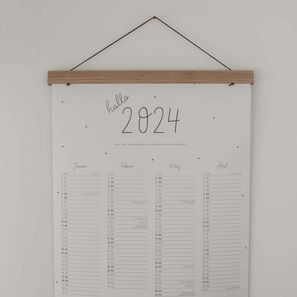 Eulenschnitt, Wandkalender 2024