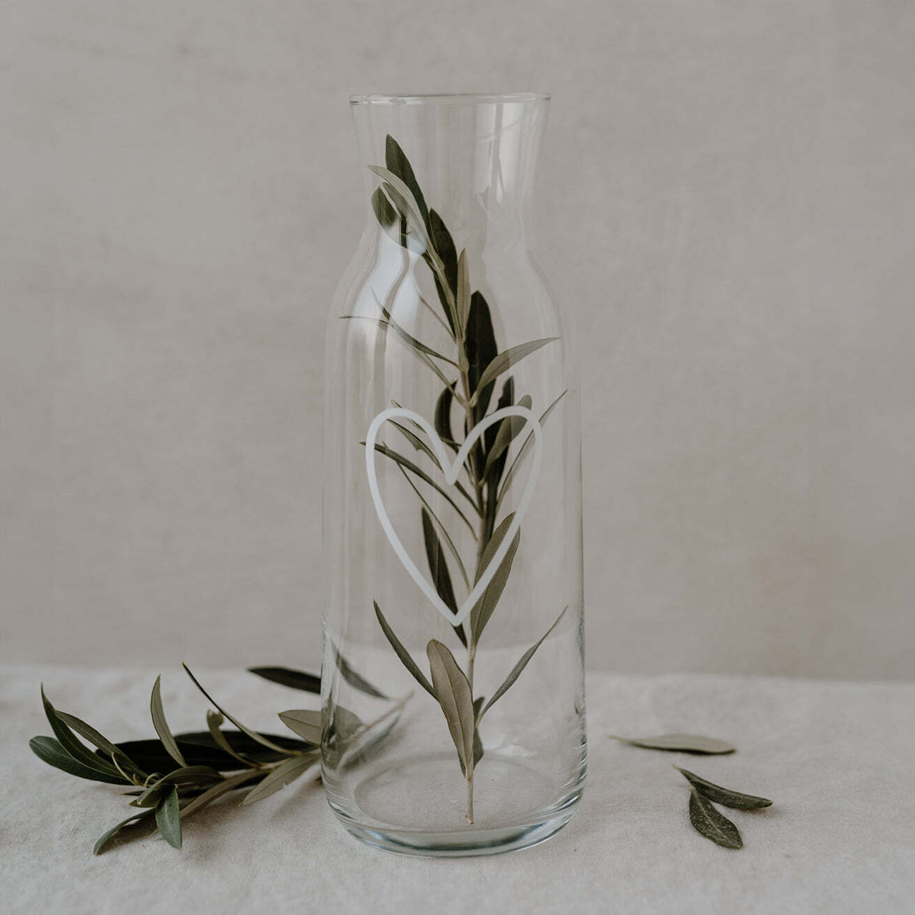 Eulenschnitt, Karaffe Herz oder Smiley