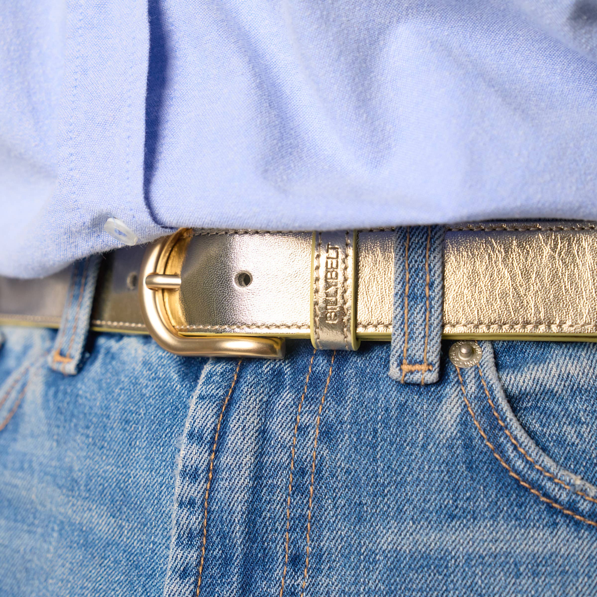 Ledergürtel / Gold, verschiedene Grössen