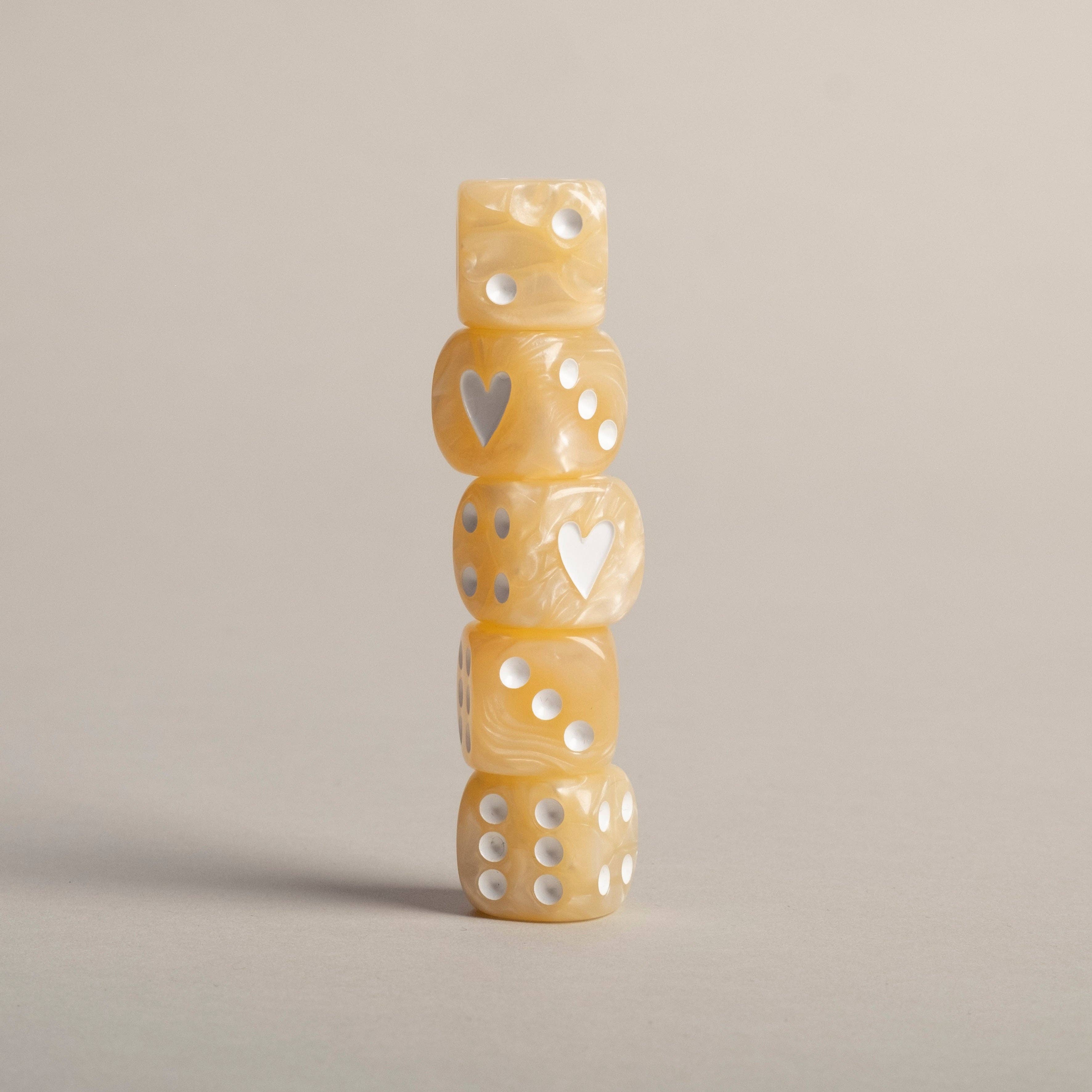 Würfelset Gold (VE = 8 Sets)
