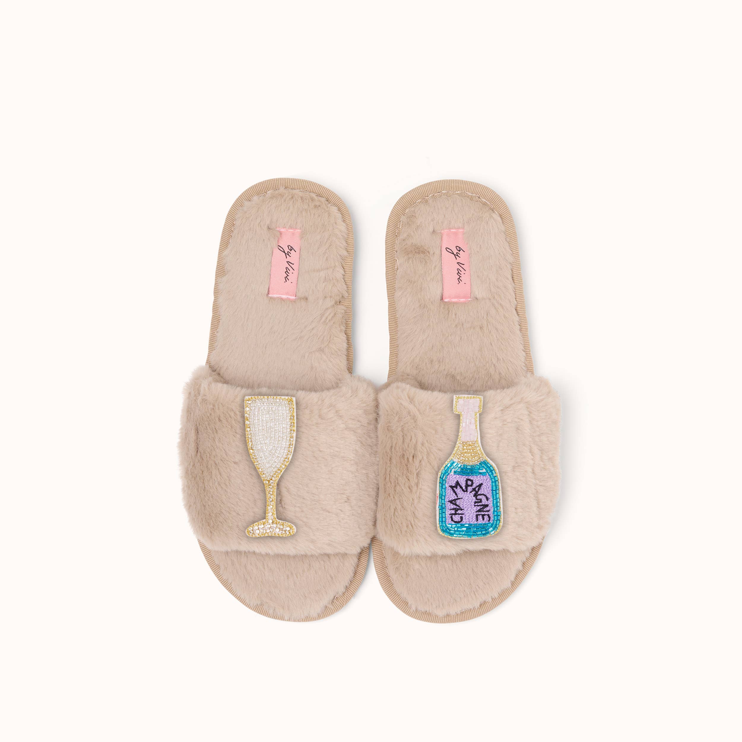 Brosche Champagner Türkis