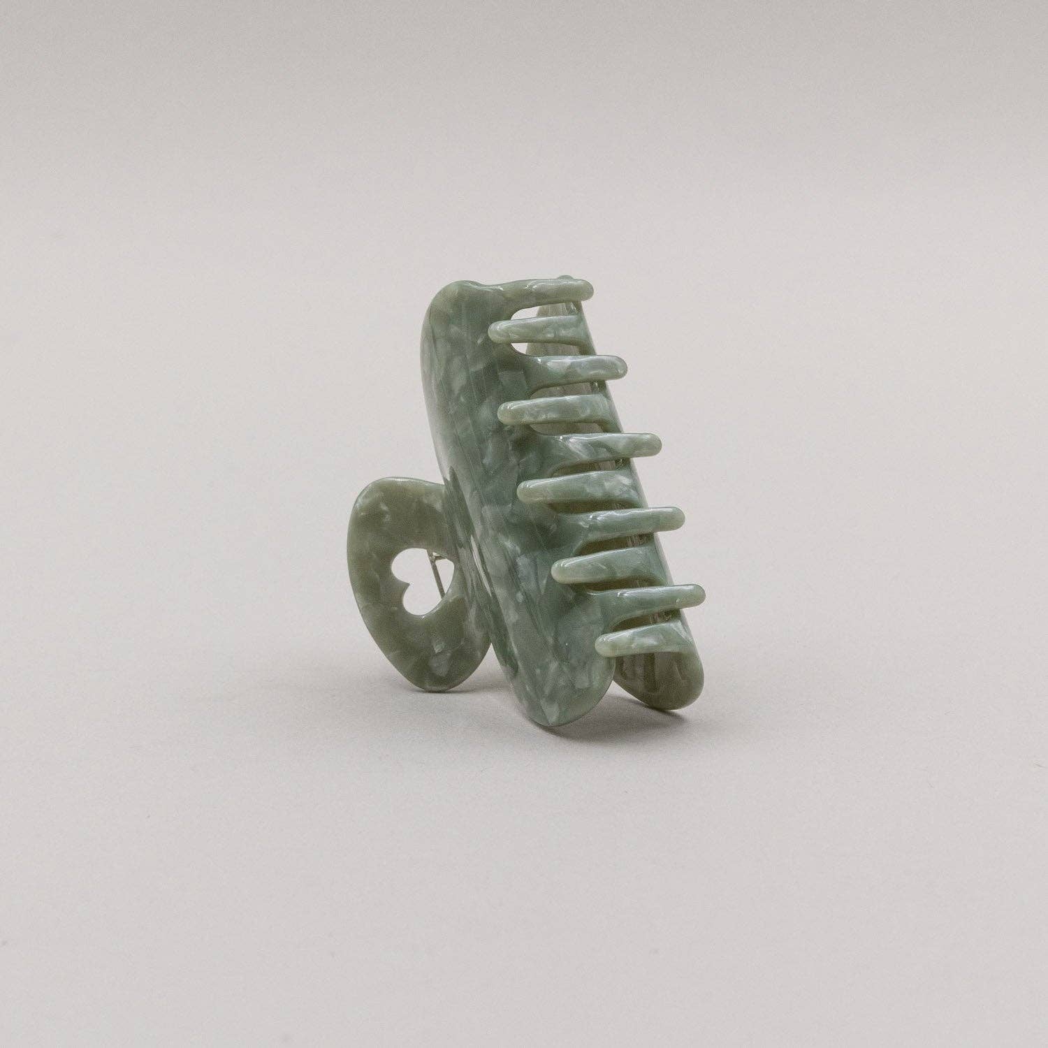 Haarspange groß Herz Jade