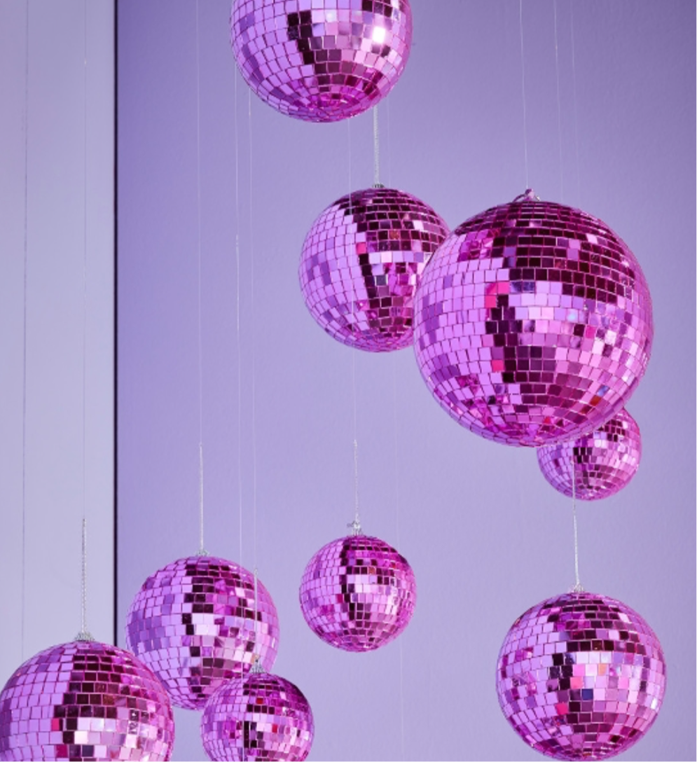 Discokugel 10 cm, verschiedene Farben