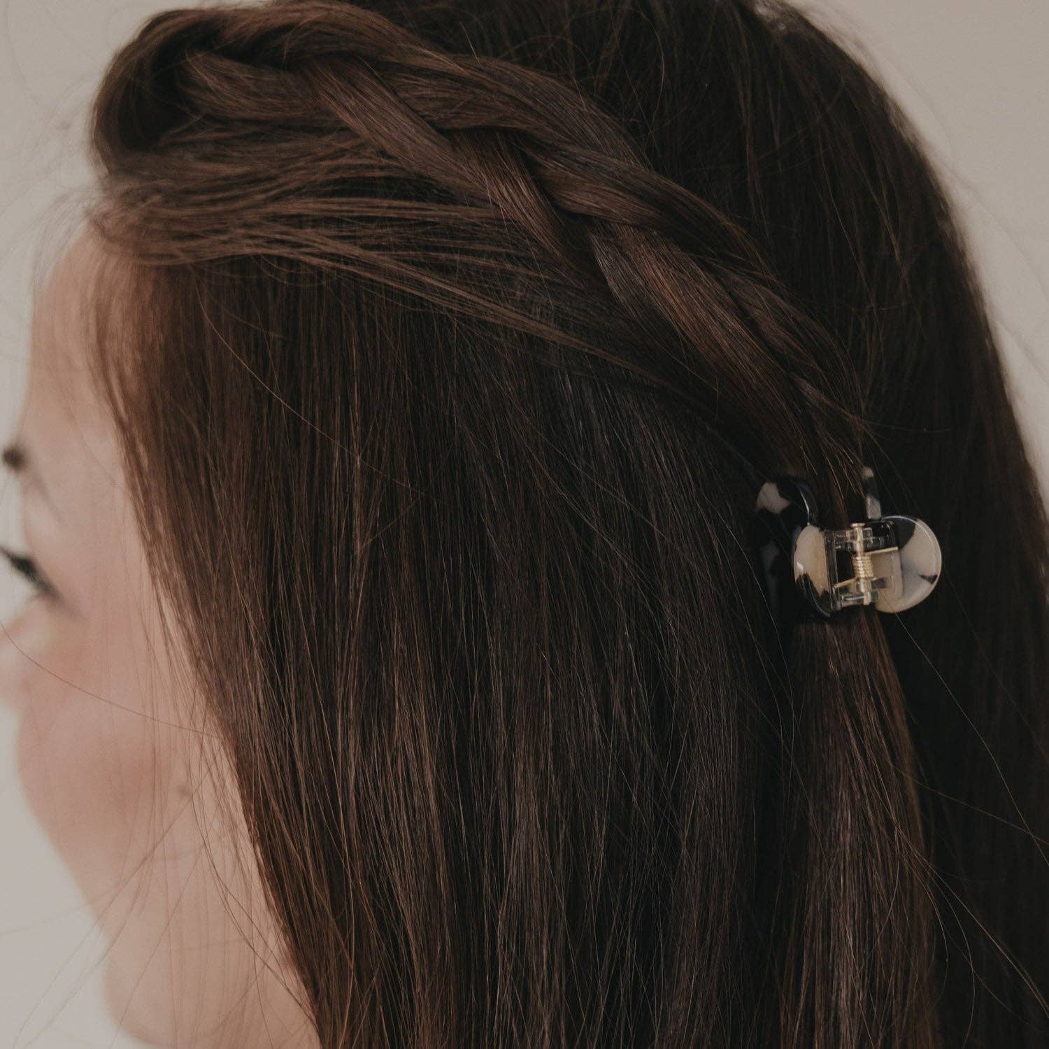 Haarspange Herzform klein Leo