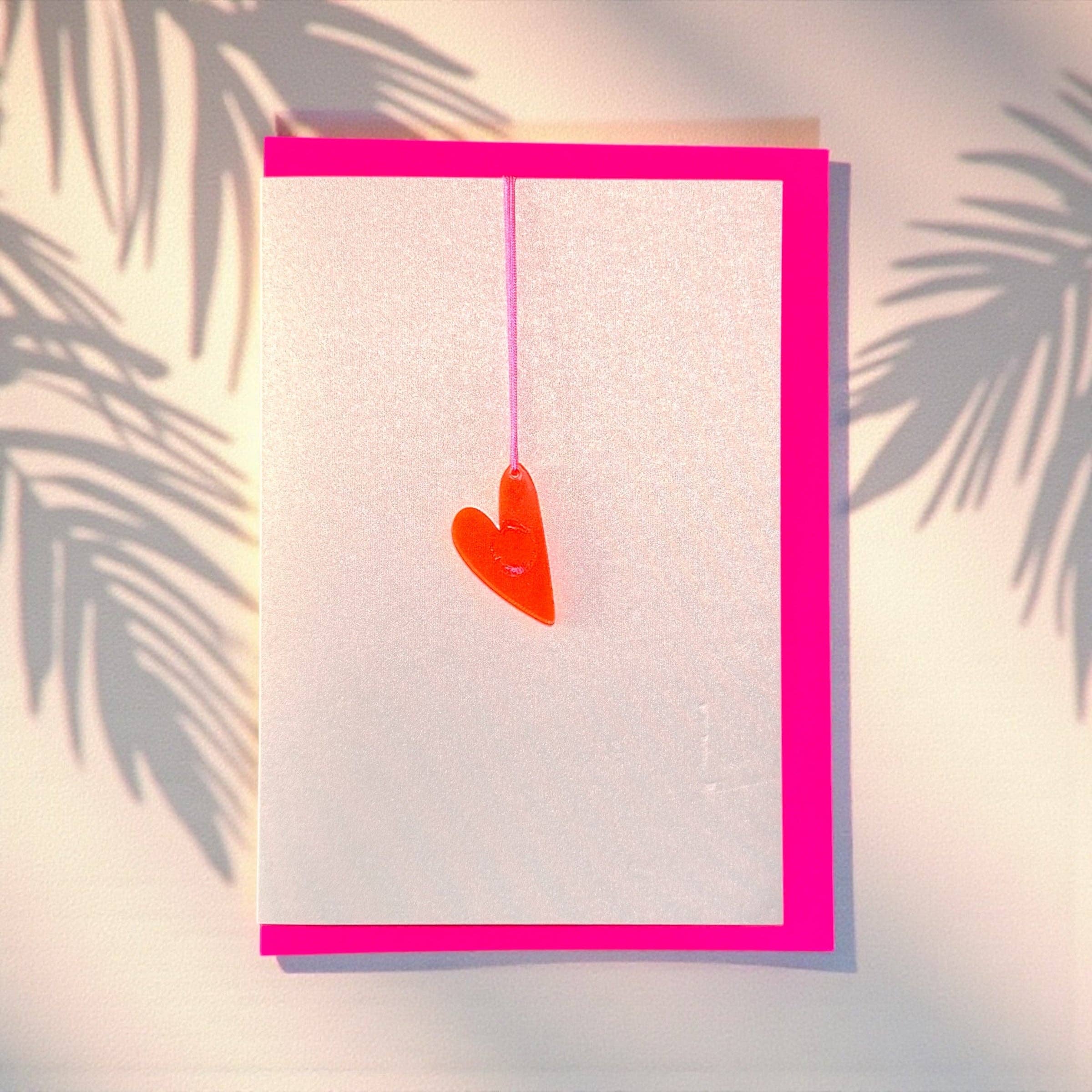 Häng mich glücklich * Herz neonpink