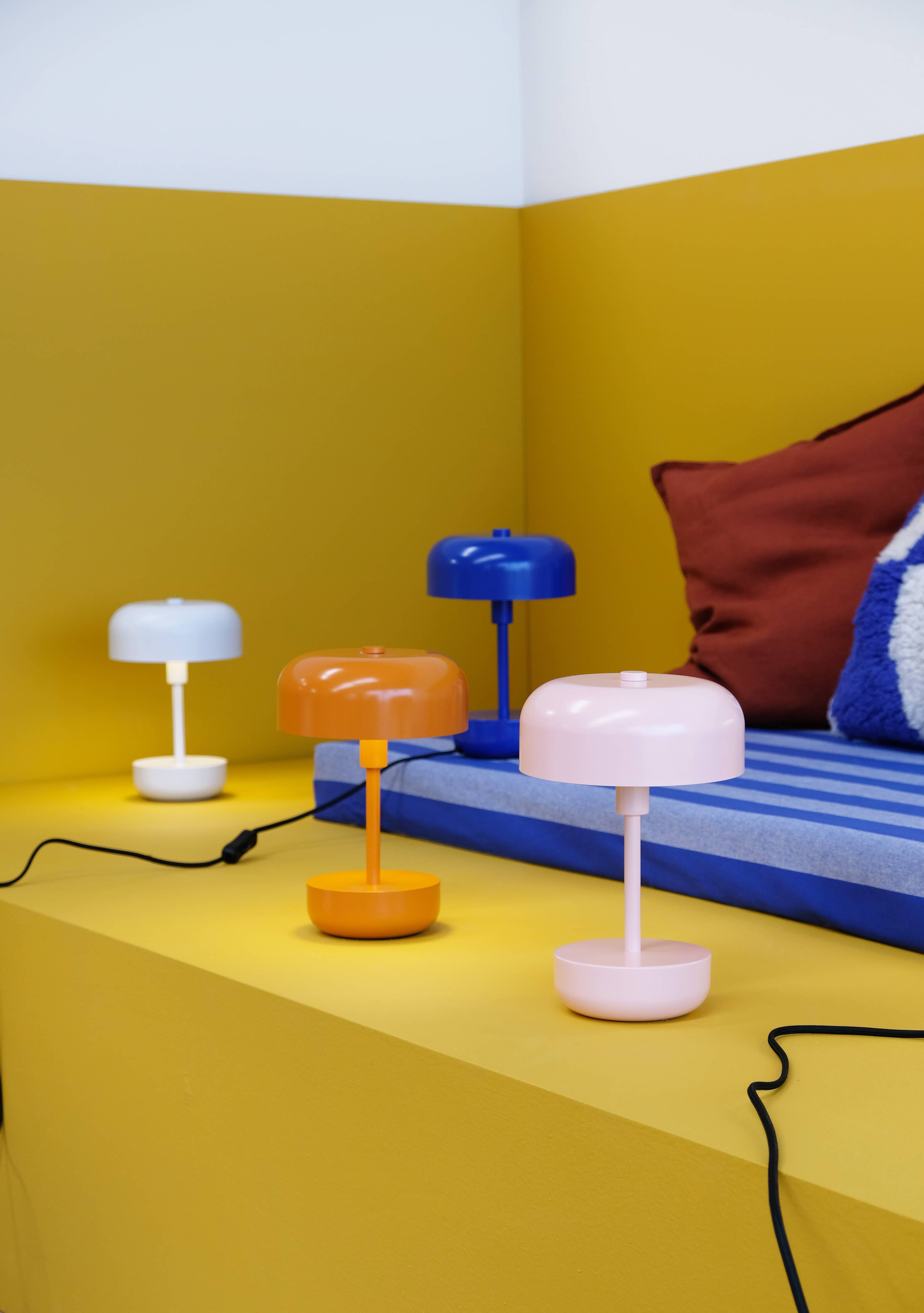 Haipot pinkfarbene Tischlampe