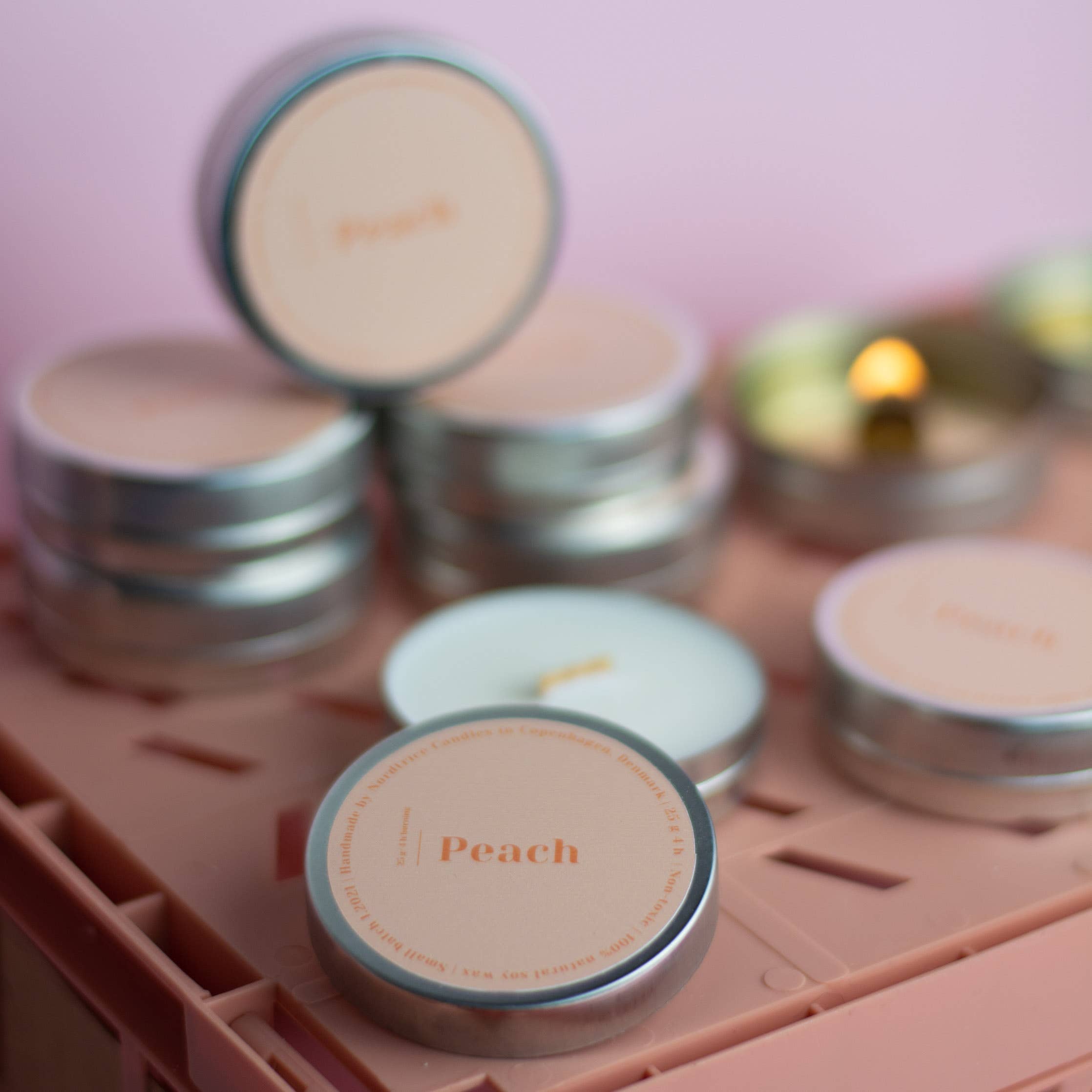 Mini-Duftkerzen, Pfirsich