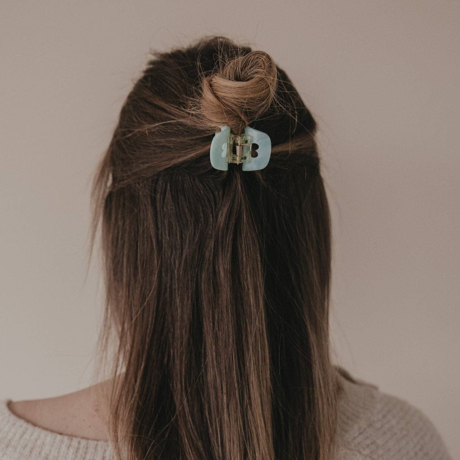 Haarspange klein Herz Mint