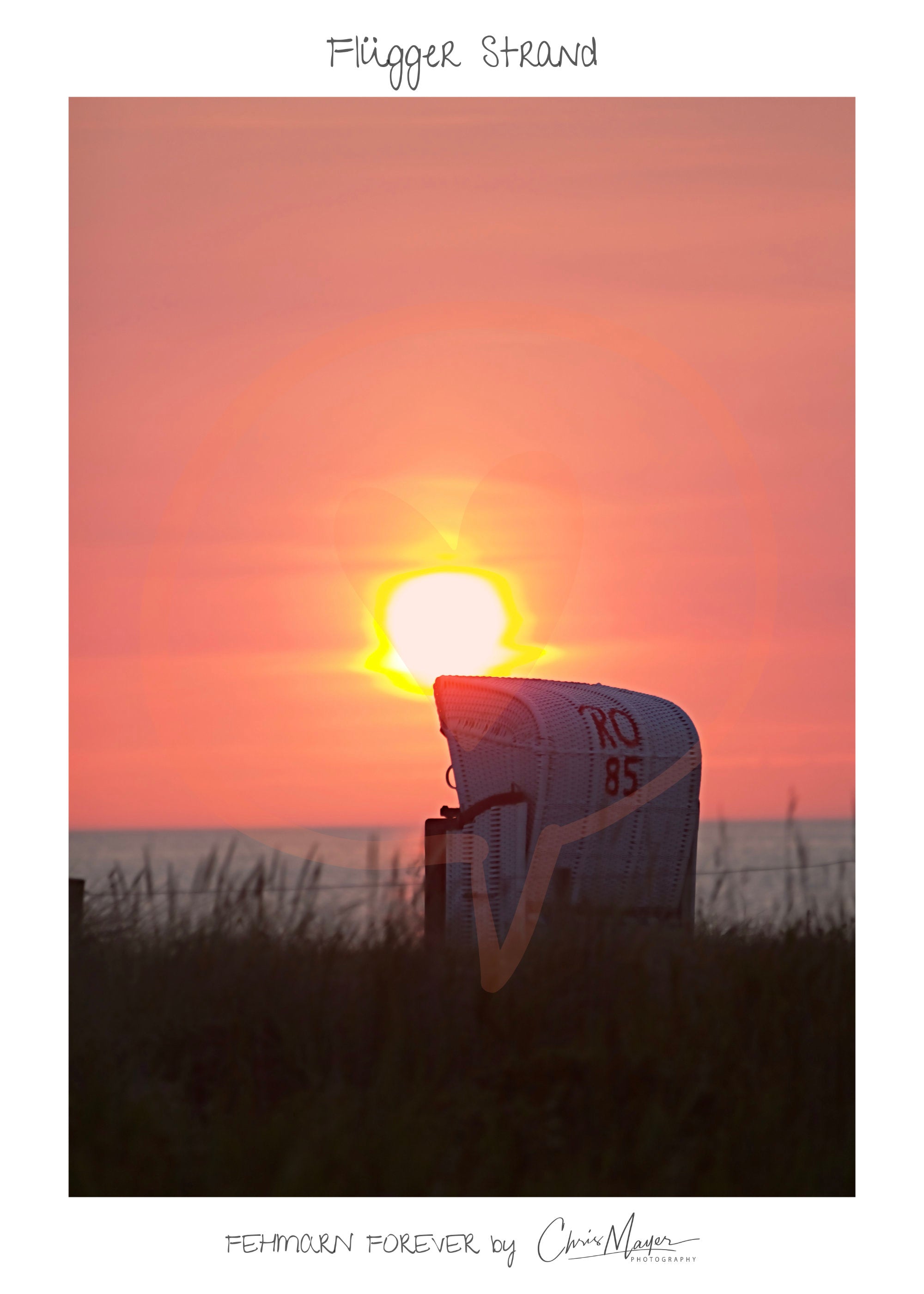 Poster Limited Edition "Fehmarn Forever", verschiedene Motiven, 50 x 70 cm Hochformat