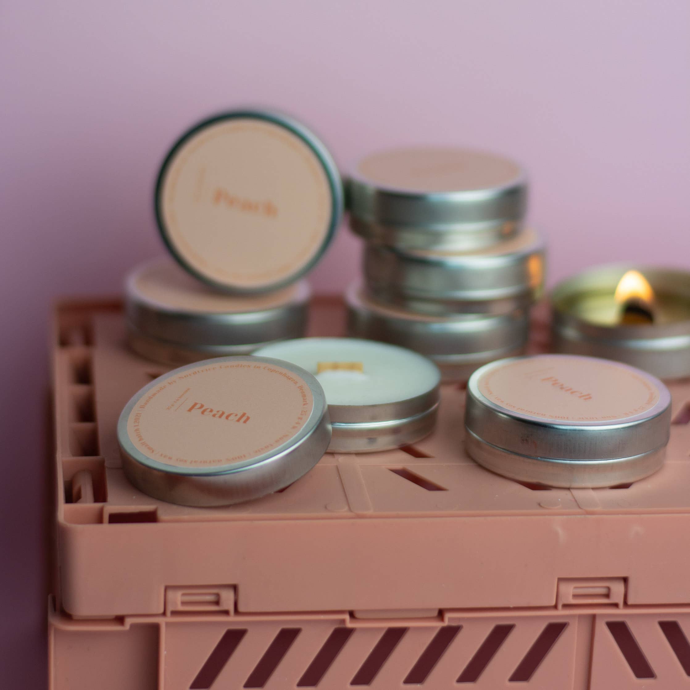 Mini-Duftkerzen, Pfirsich