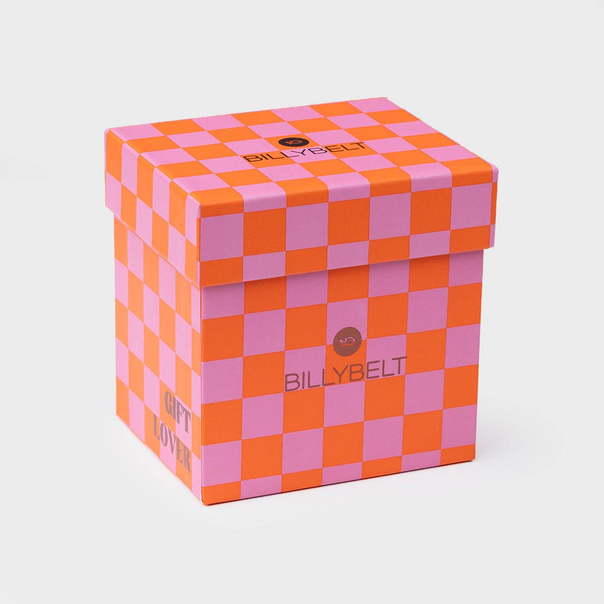Geschenkbox, orange/rosa