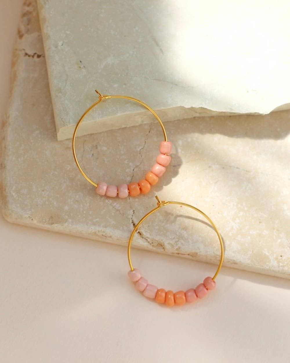 Creolen - Hoops FILIPPA - Blush (rosa,coral)