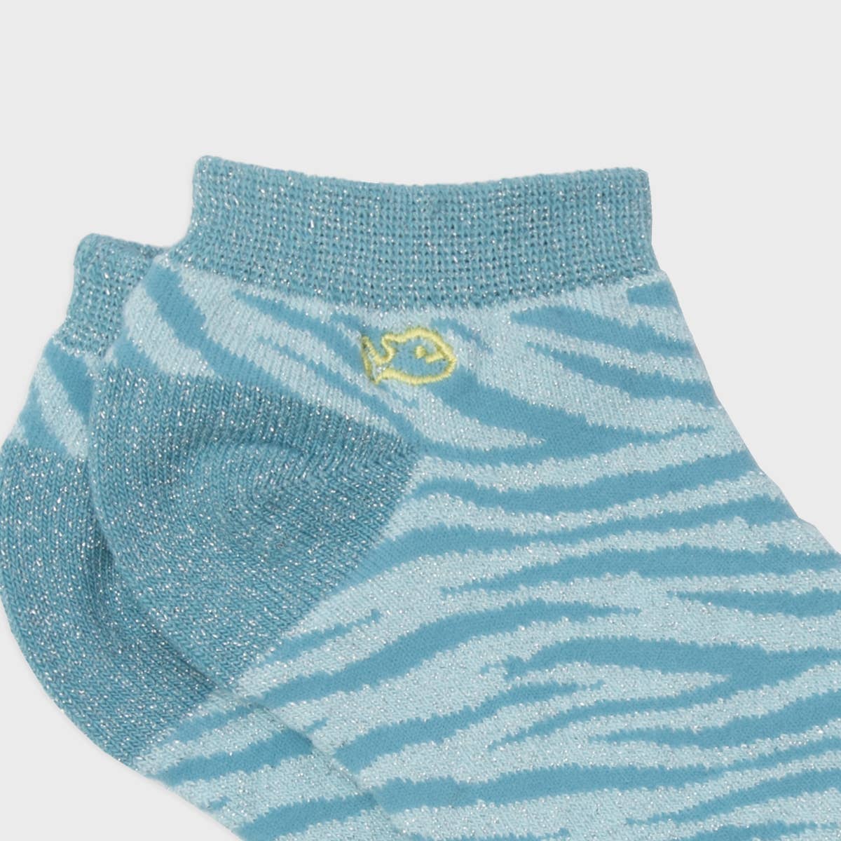 Knöchelsocken,  Zebra - Blau