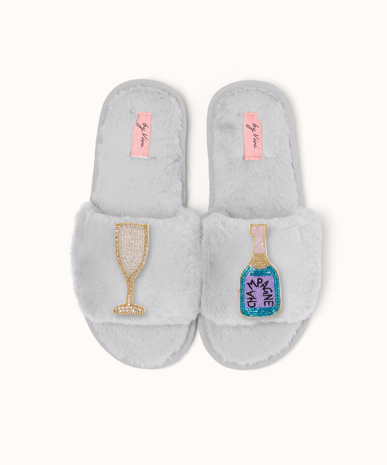 Brosche Champagner Türkis