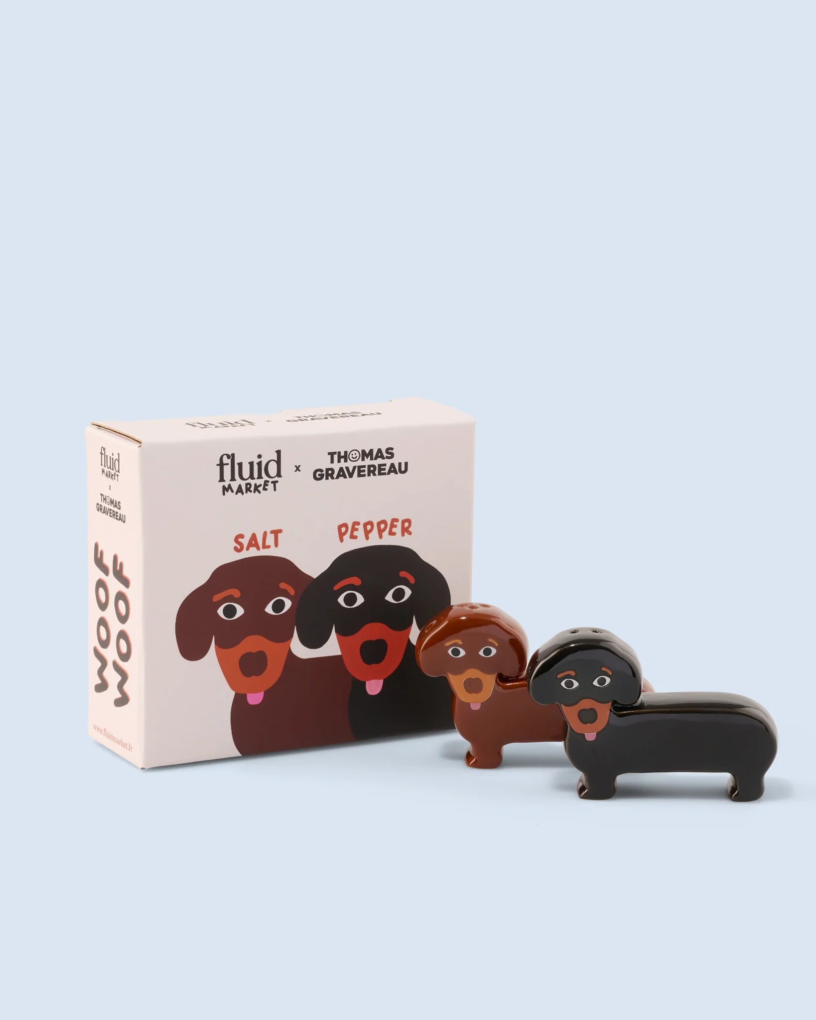 Dackel, Salz- und Pfeffer Streuer
