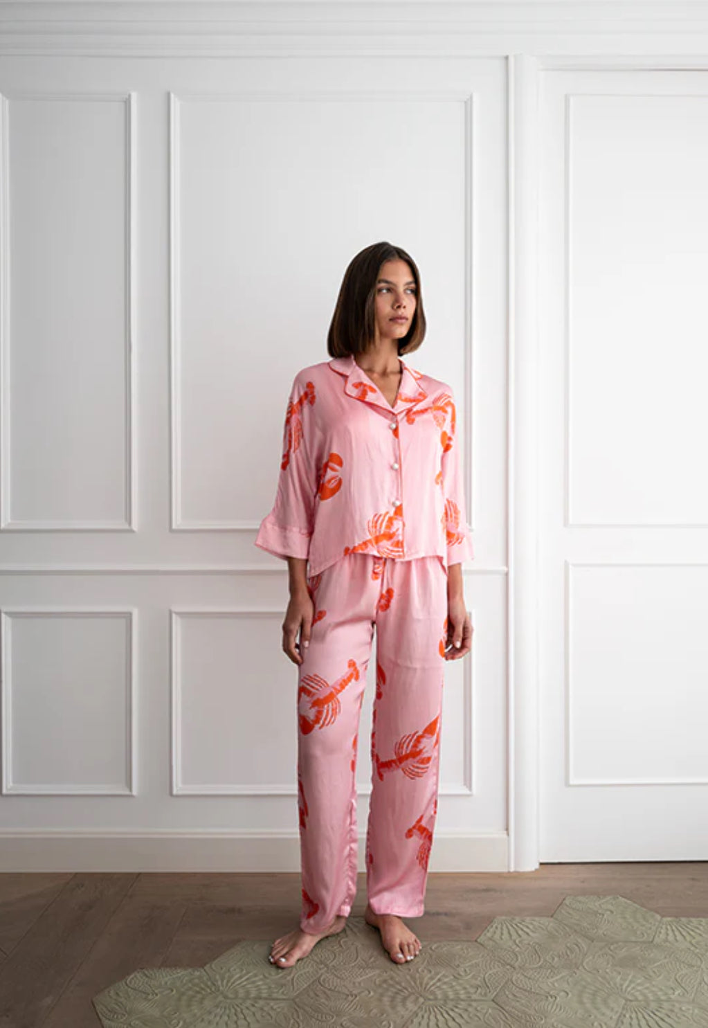 Daypyjama Bluse The Lobster, verschiedene Größen