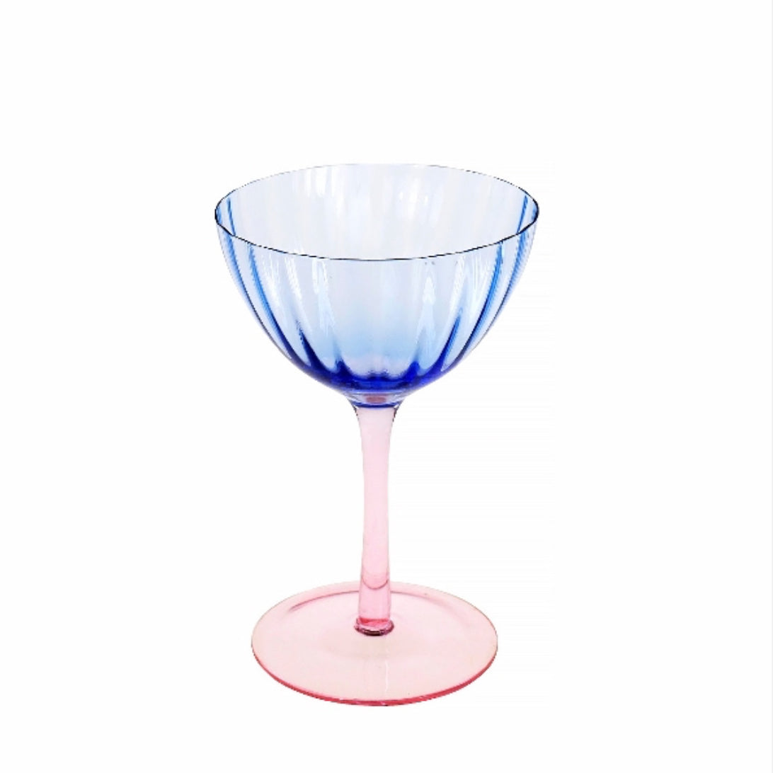Cocktailglas, Stck., blau/rosa
