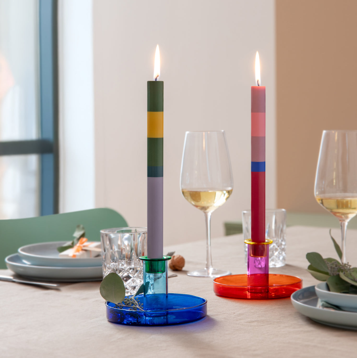 Kerzenhalter, verschiedene Farben