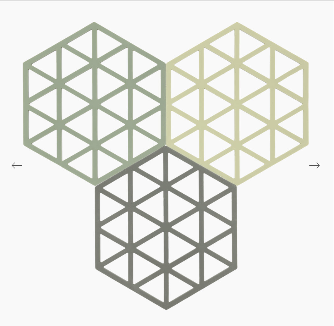 Triangel Untersetzer Sets, verschiedene Farben